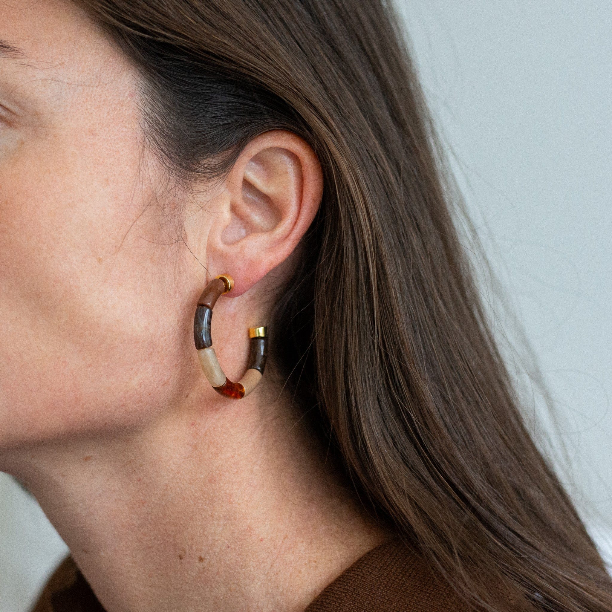 Boucles d'oreilles Bola Moca Parabaya