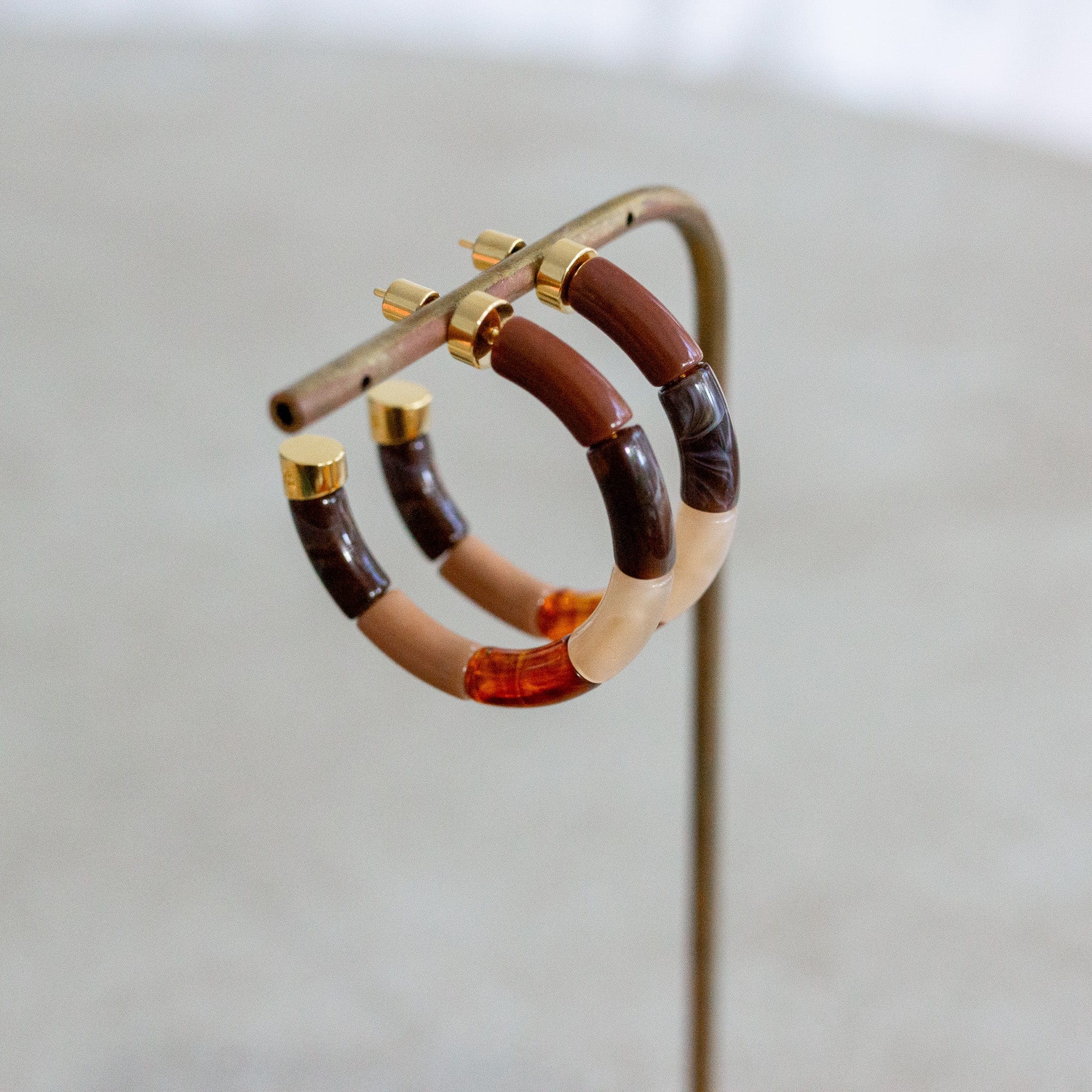 Boucles d'oreilles Bola Moca Parabaya