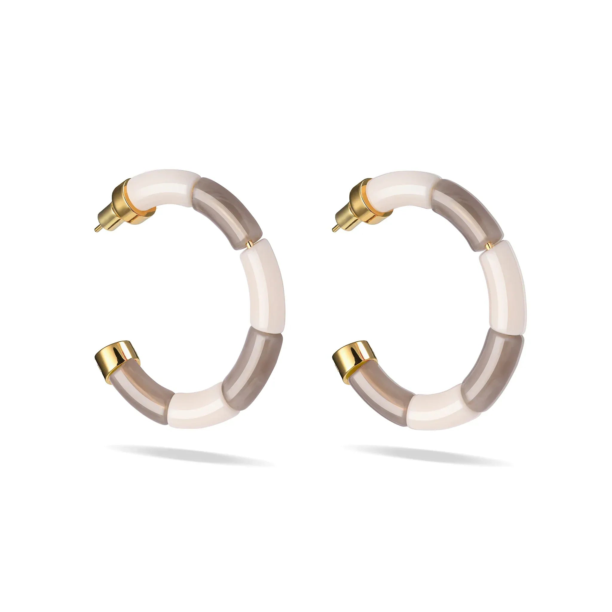 Boucles d'oreilles Bola Riviera Cinza Parabaya