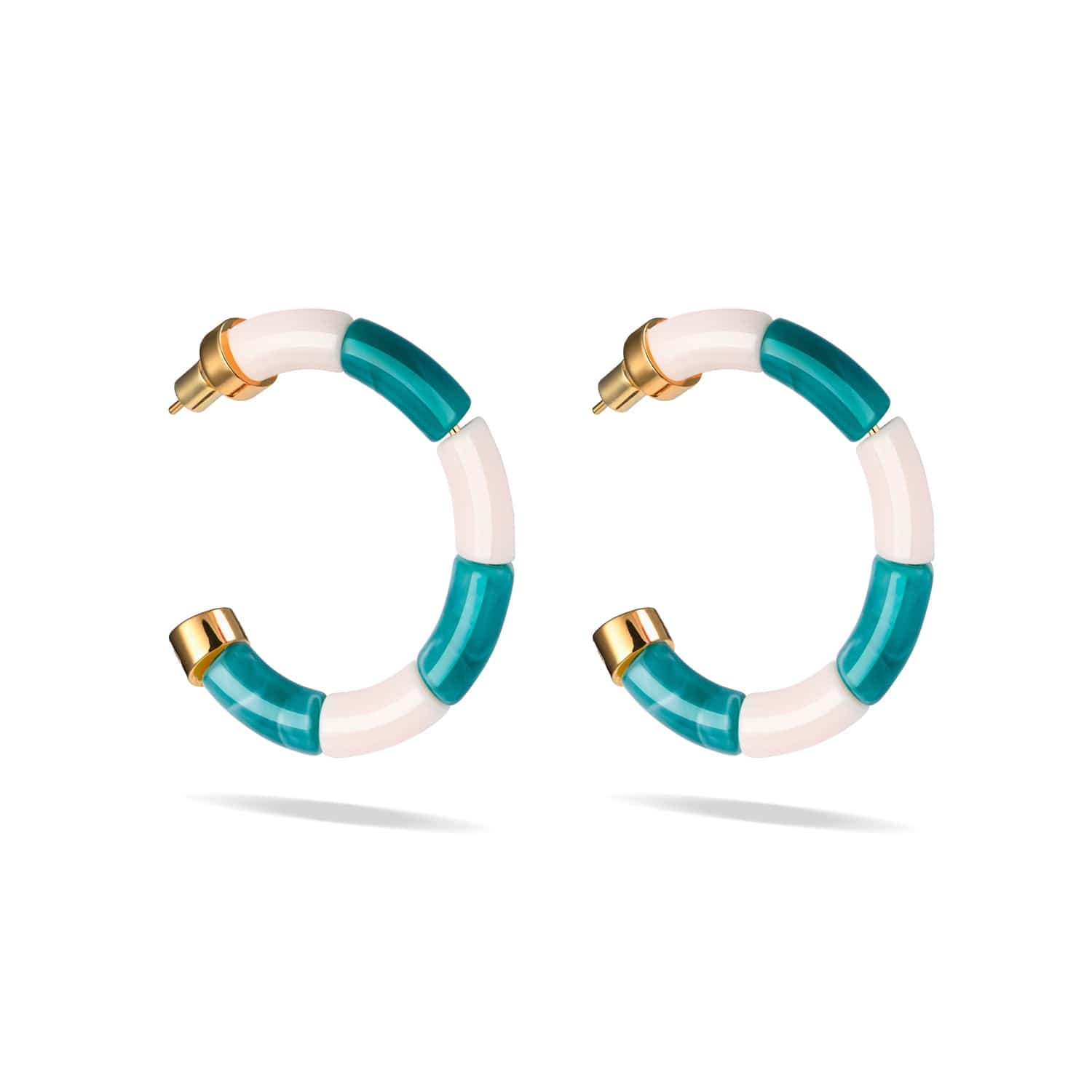 Boucles d'oreilles Bola Riviera Turquesa Parabaya