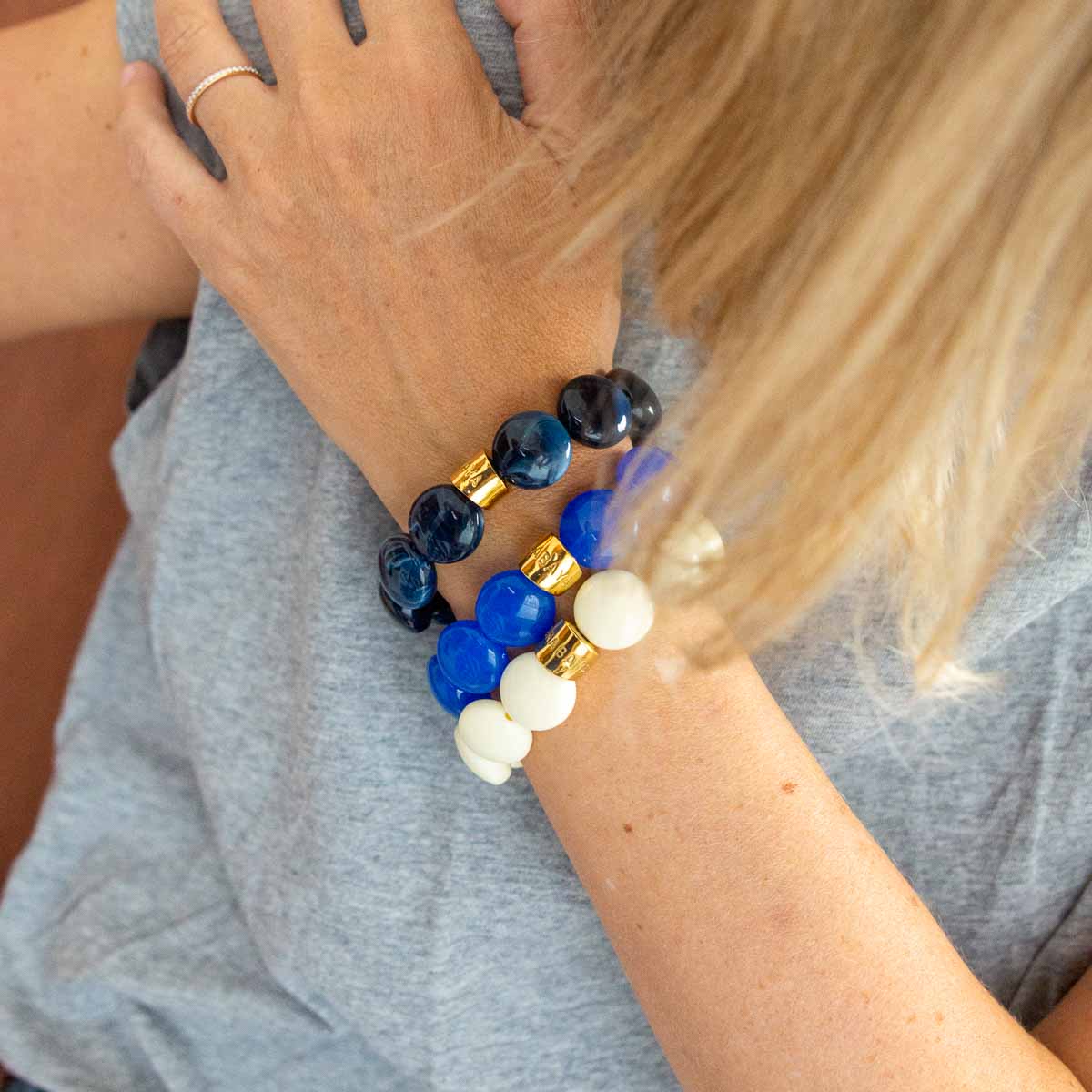 Bracelet bleu cobalt femme | Bombom Cobalt Parabaya Parabaya