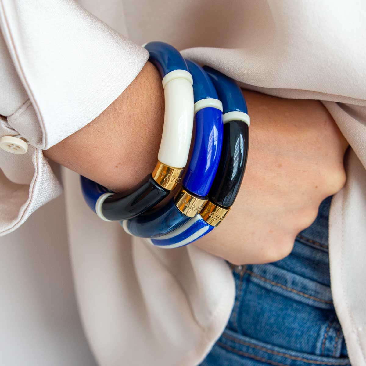 Bracelet bleu cobalt femme | Pipoca Cobalt Parabaya Parabaya