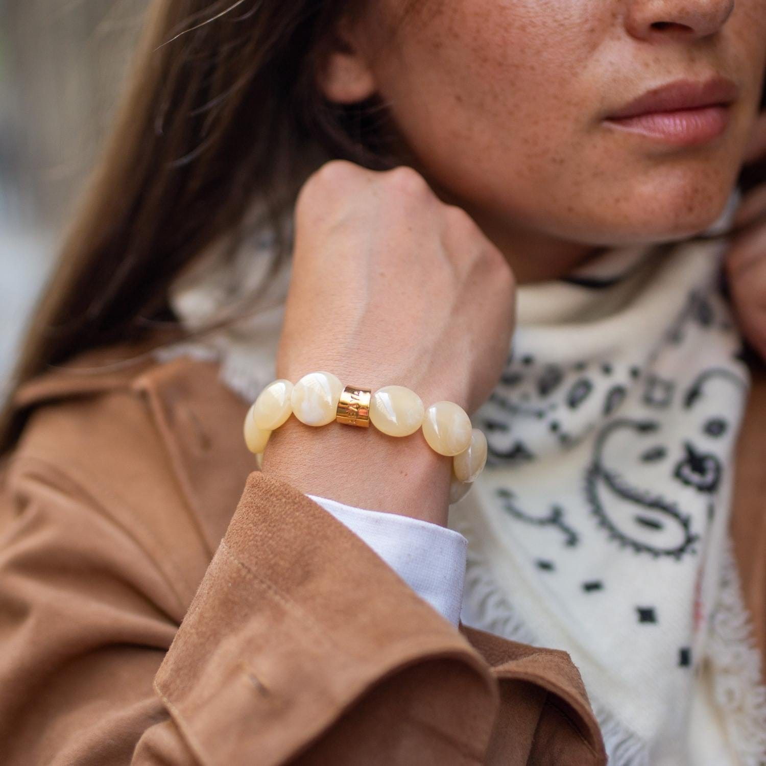 Bracelet Bombom Creme Parabaya