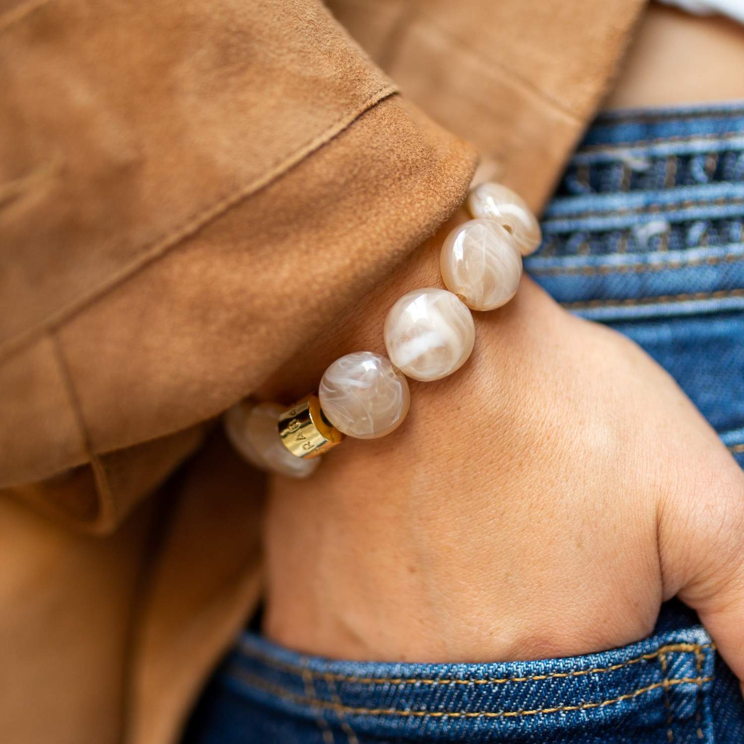 Bracelet Bombom Creme Parabaya