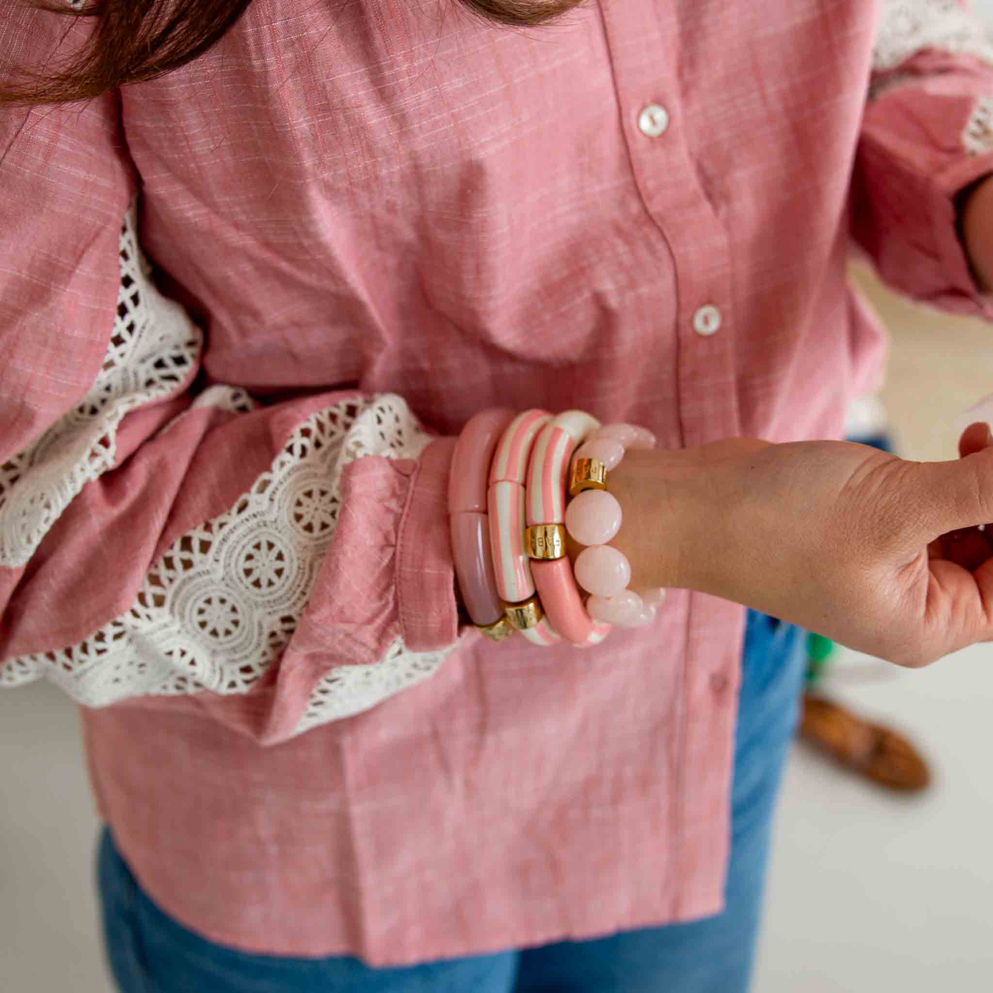 Bracelet Bombom Rosado Parabaya