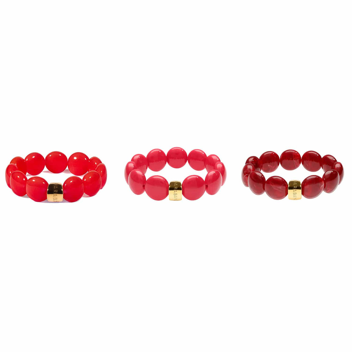 Bracelet bordeaux rouge femme | Bombom Grenat Parabaya Parabaya