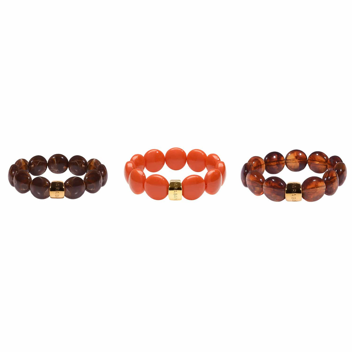 Bracelet chocolat terracotta femme | Bombom Terra Parabaya
