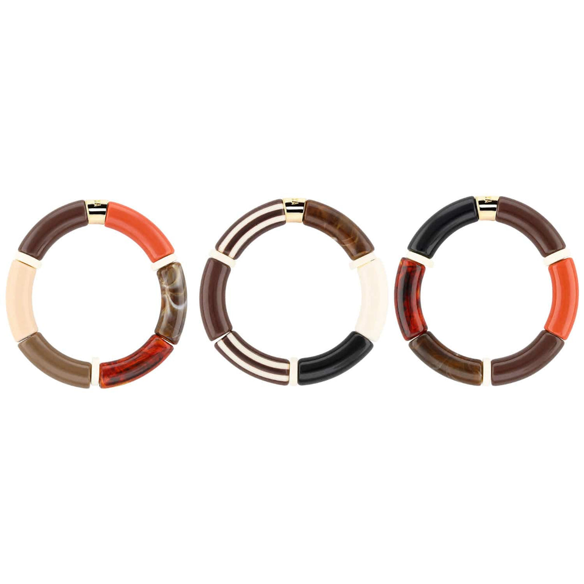 Bracelet chocolat terracotta femme | Pipoca Terra Parabaya