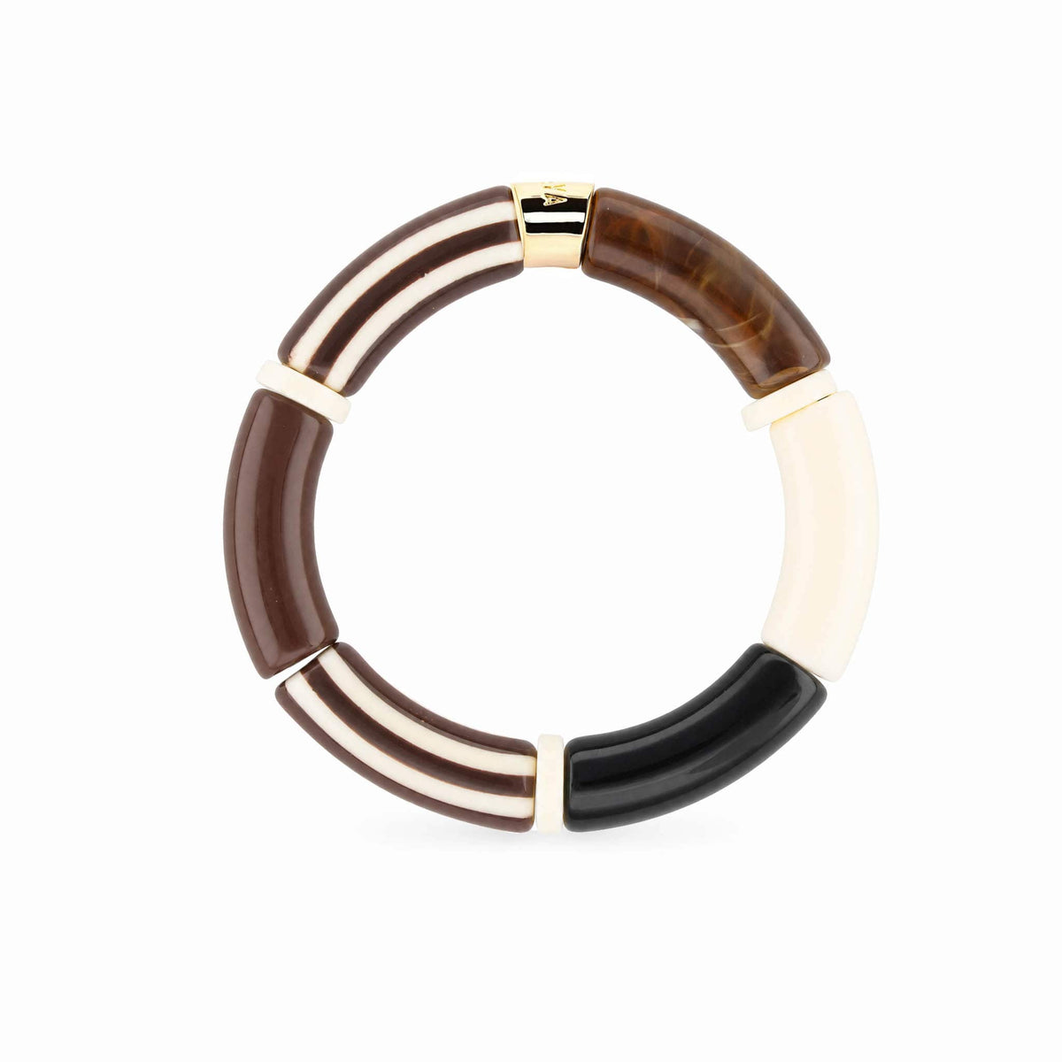 Bracelet chocolat terracotta femme | Pipoca Terra Parabaya