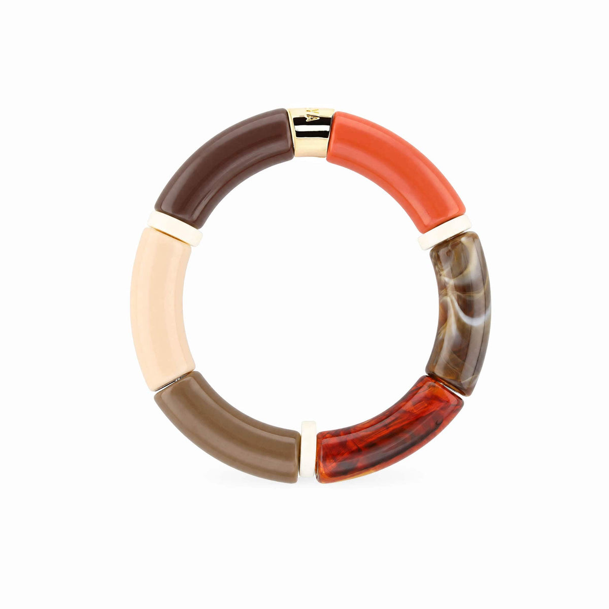 Bracelet chocolat terracotta femme | Pipoca Terra Parabaya