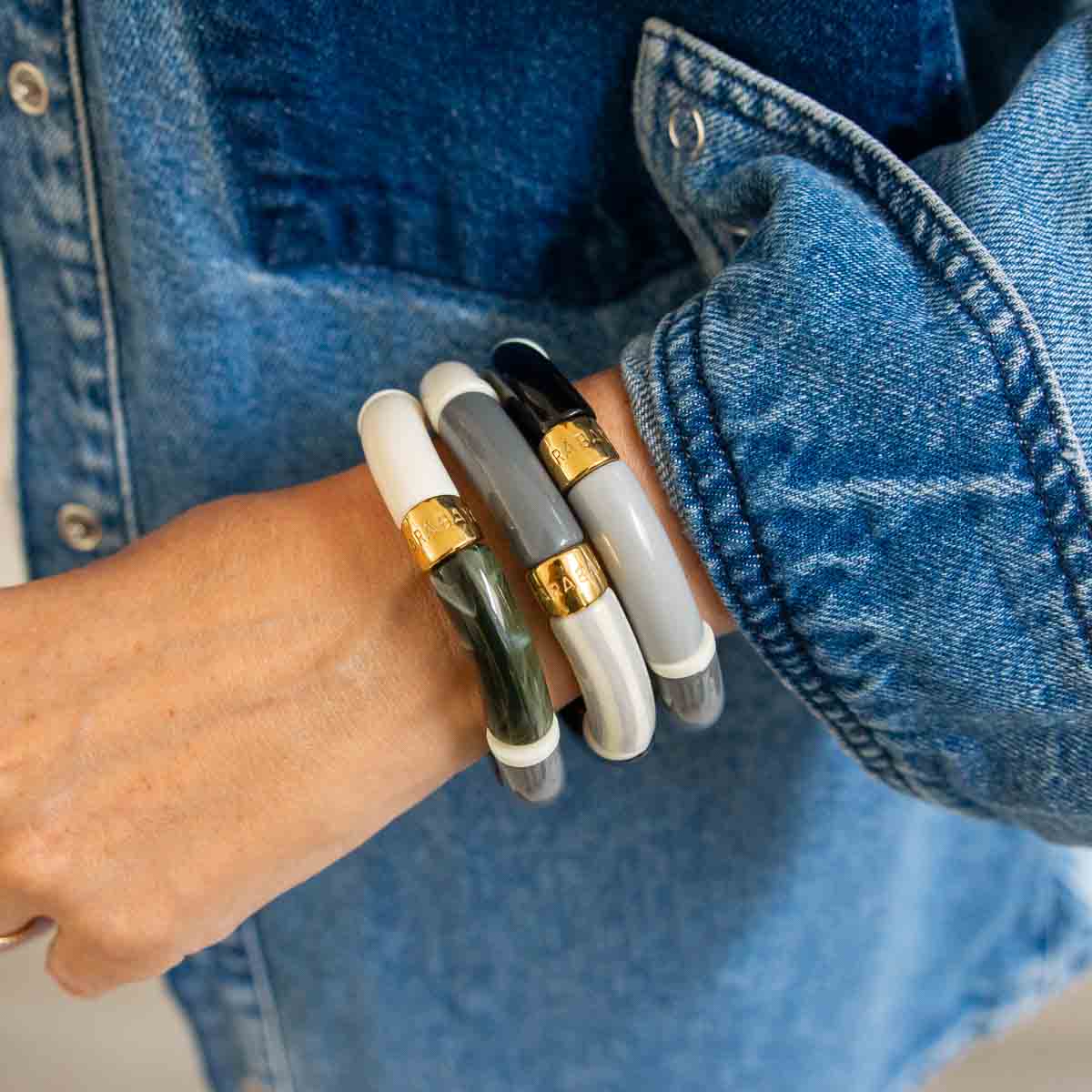 Bracelet kaki gris femme | Pipoca Jungle Parabaya Parabaya