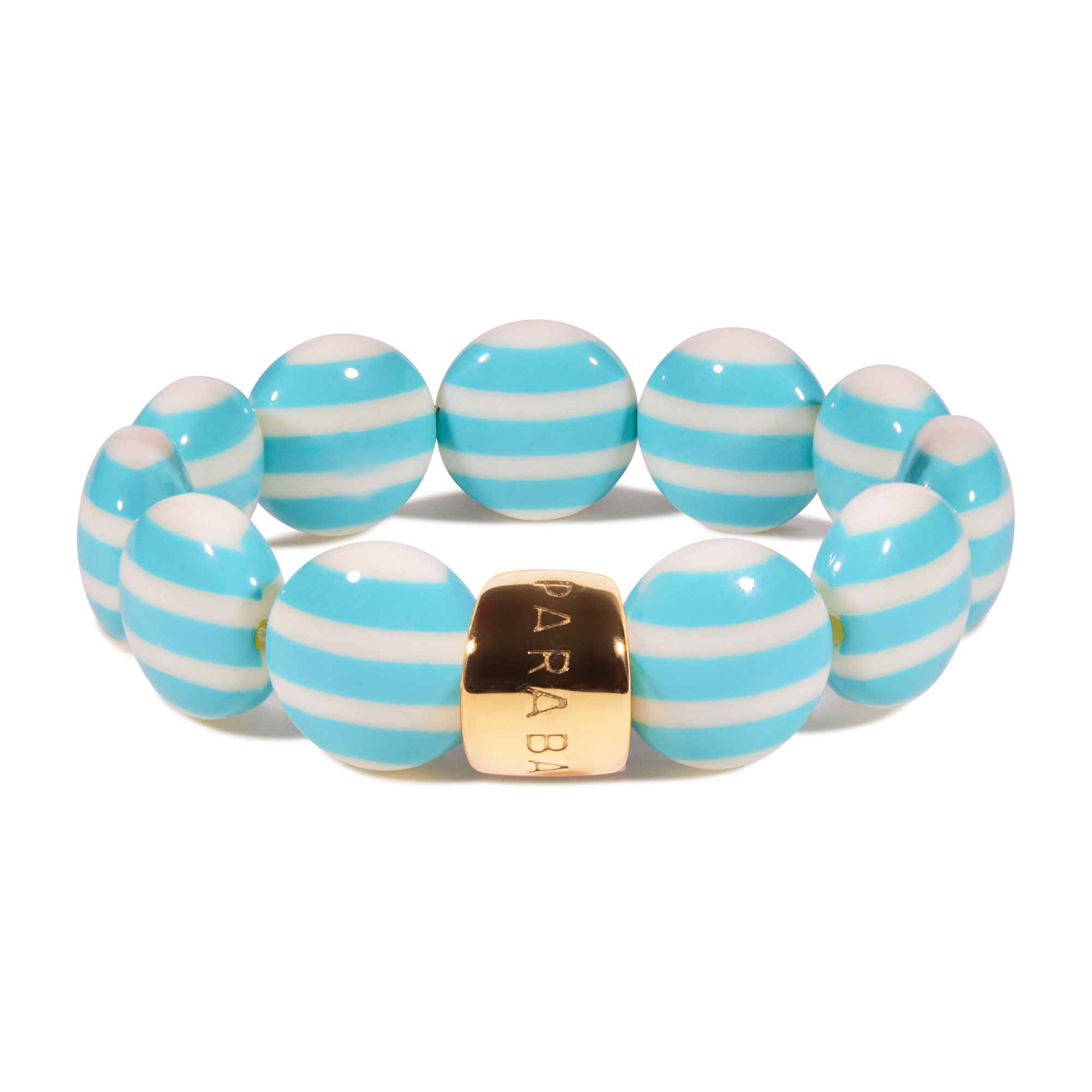 Bracelet perles rondes colorées violet jaune bleu femme | Bombom Surf Parabaya Parabaya