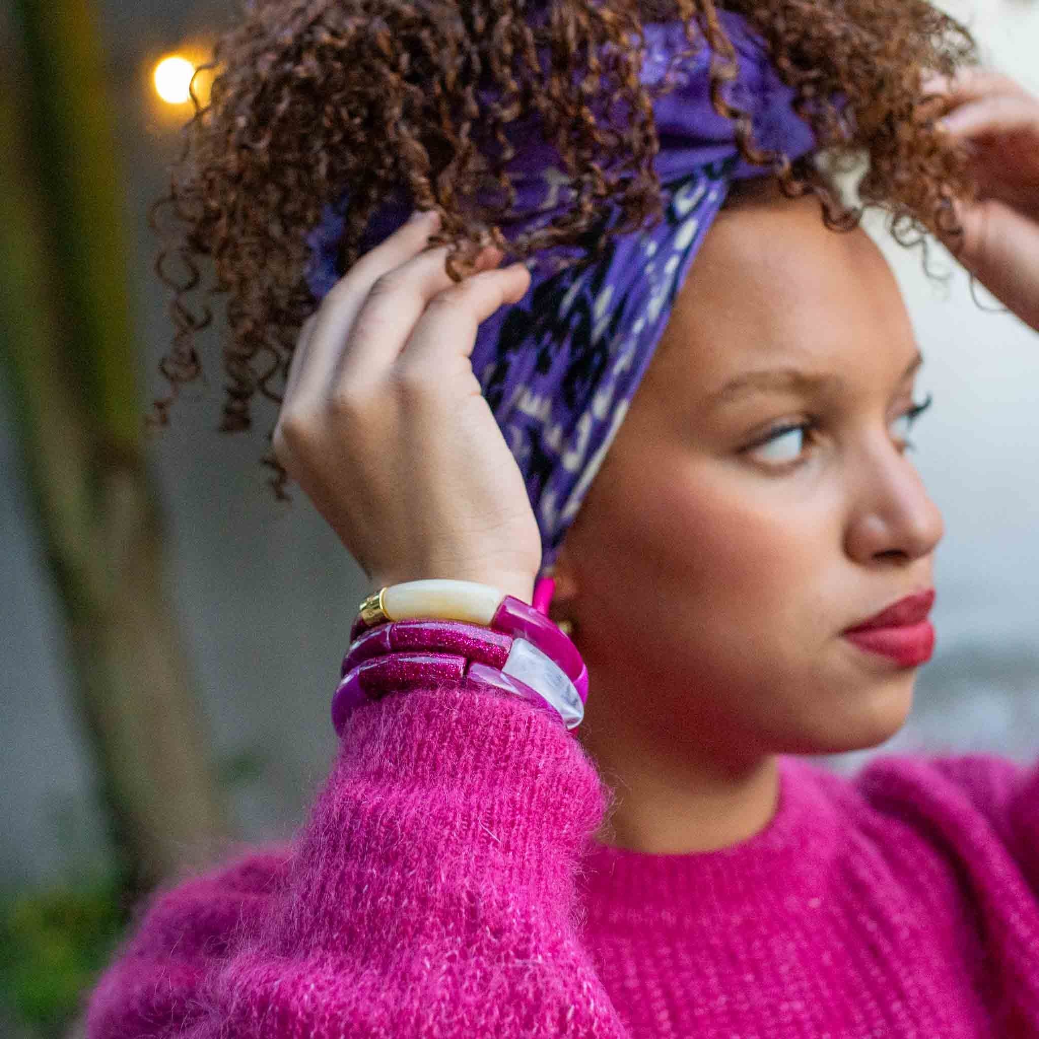 Bracelet Pipoca Ameixa Parabaya