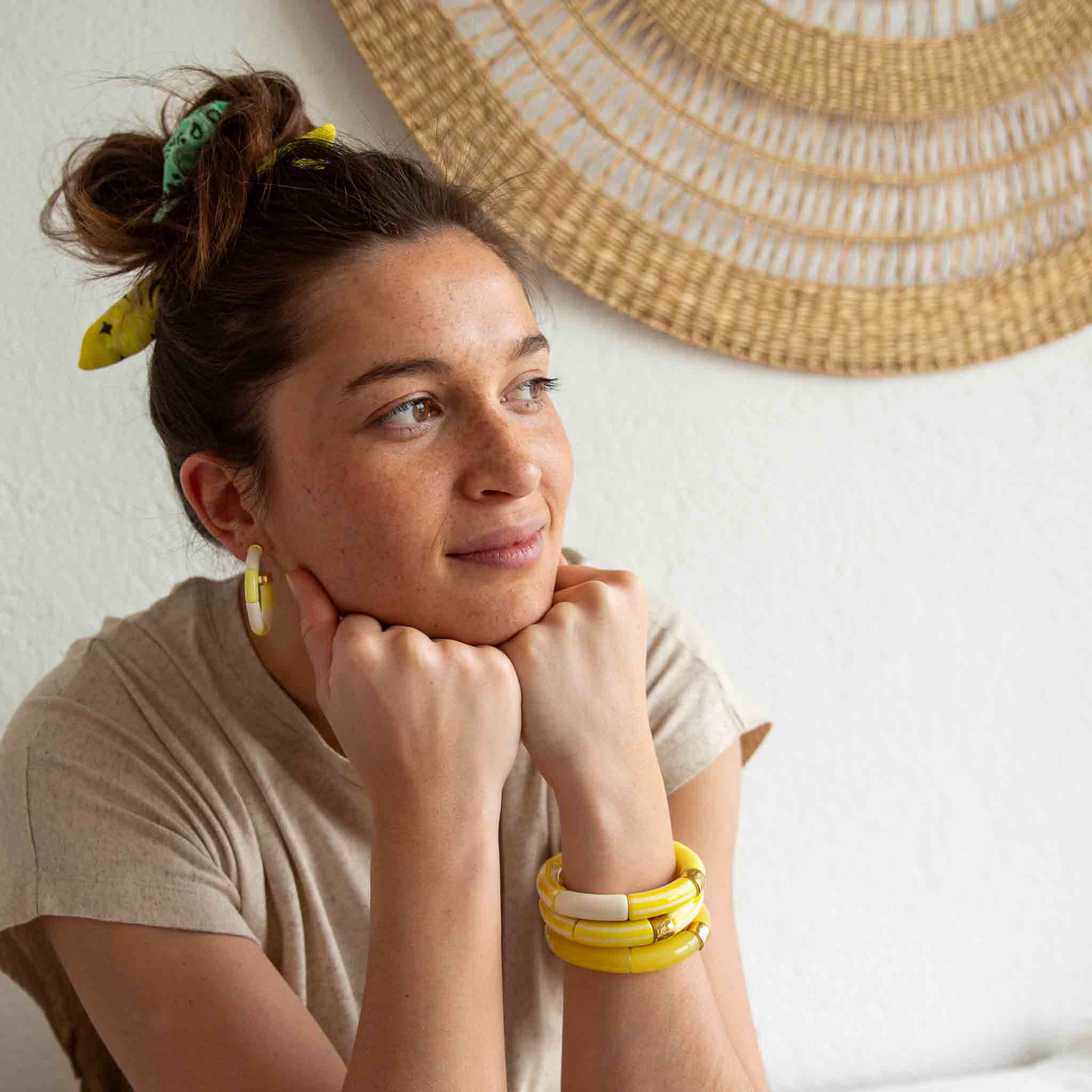 Bracelet Pipoca Brasil Riviera-Amarelo Parabaya