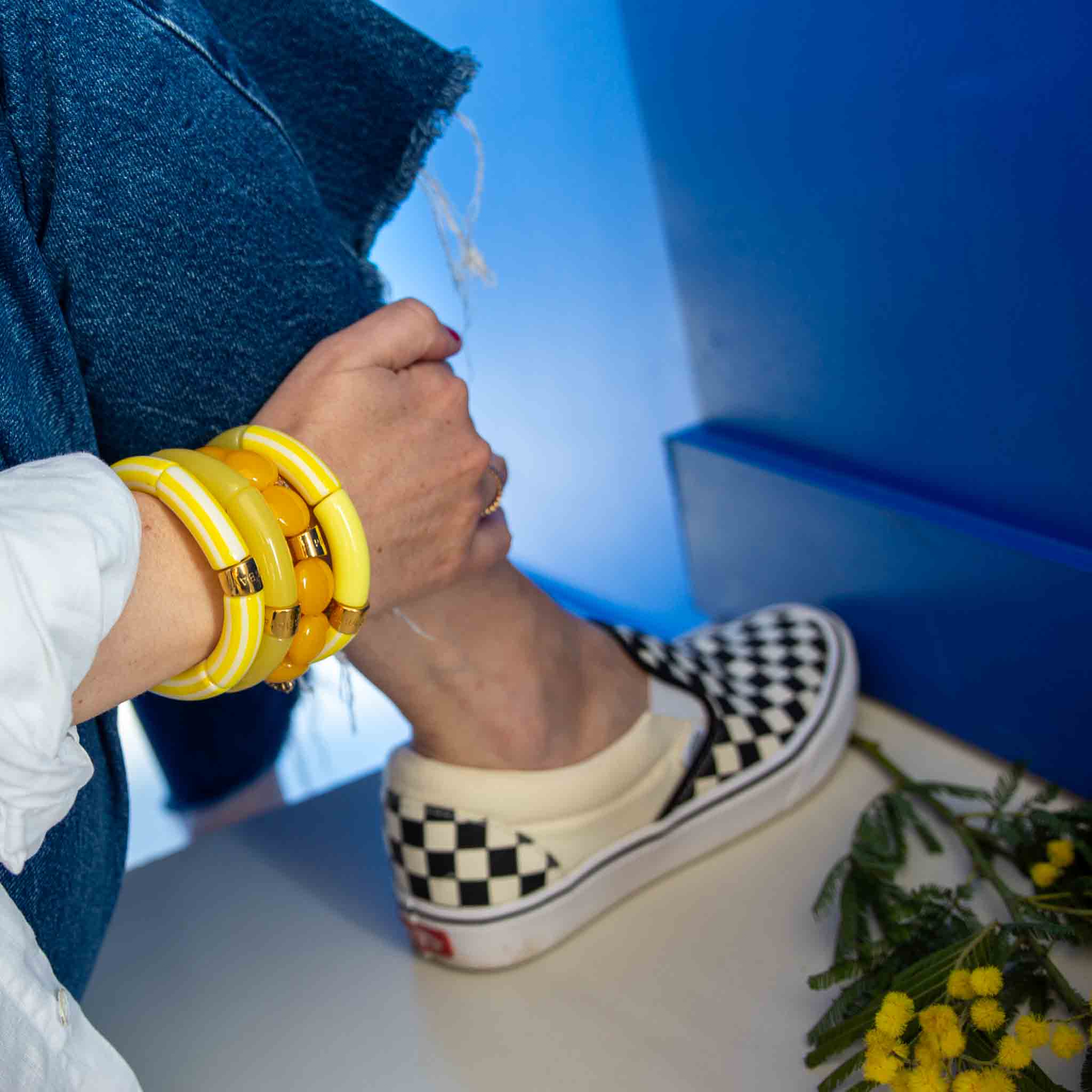 Bracelet Pipoca Brasil Riviera-Amarelo Parabaya