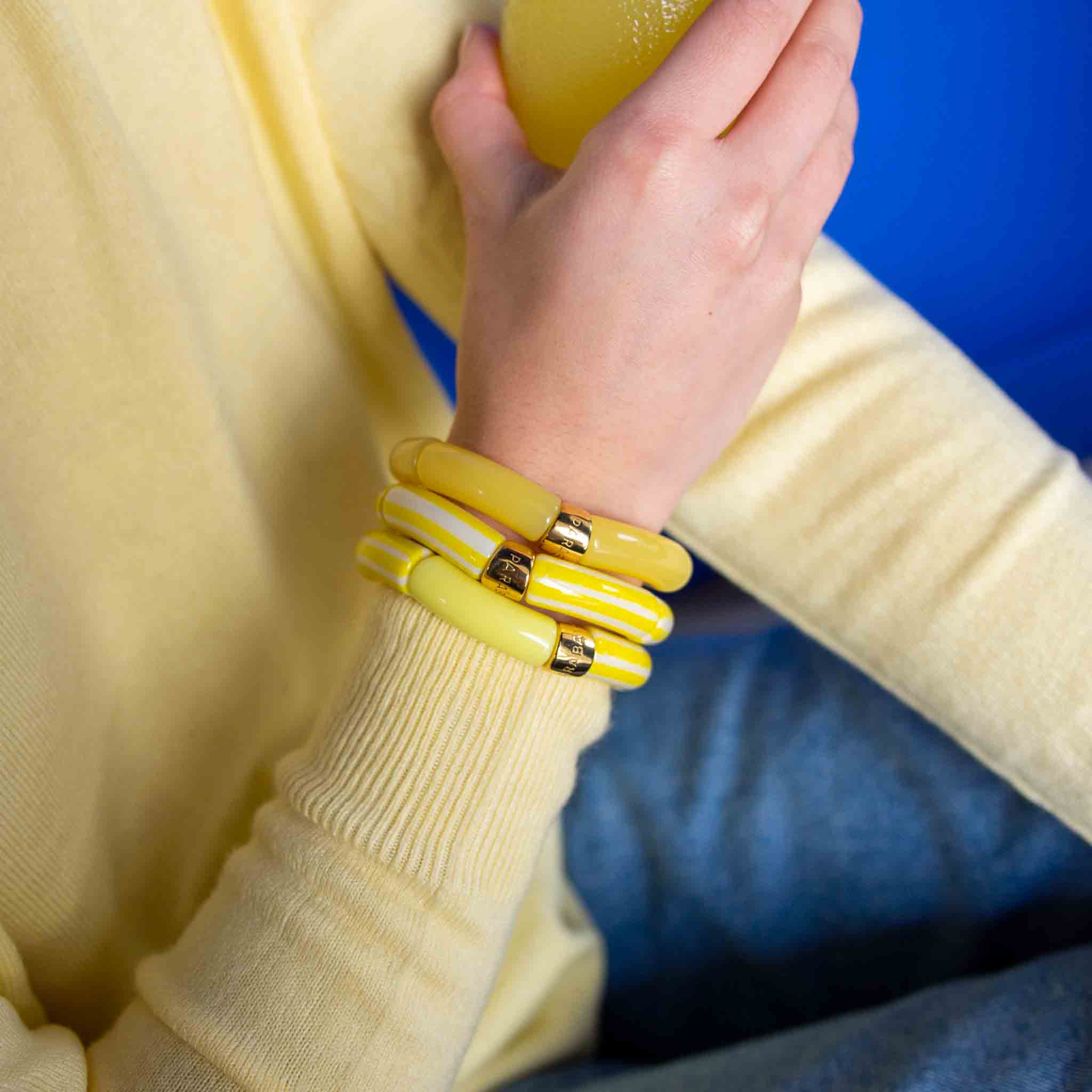 Bracelet Pipoca Brasil Riviera-Amarelo Parabaya