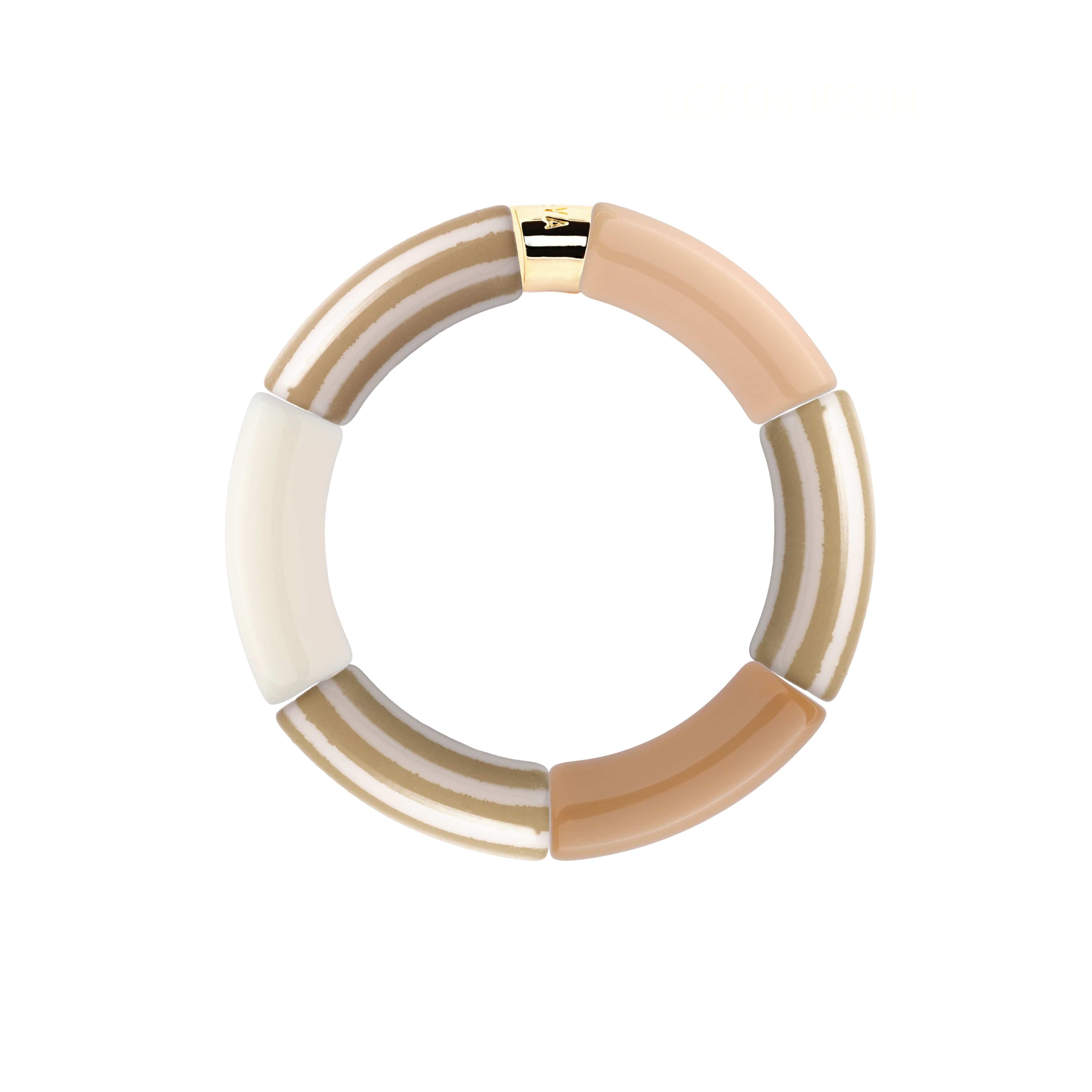 Bracelet Pipoca Brasil Riviera-Beige Parabaya