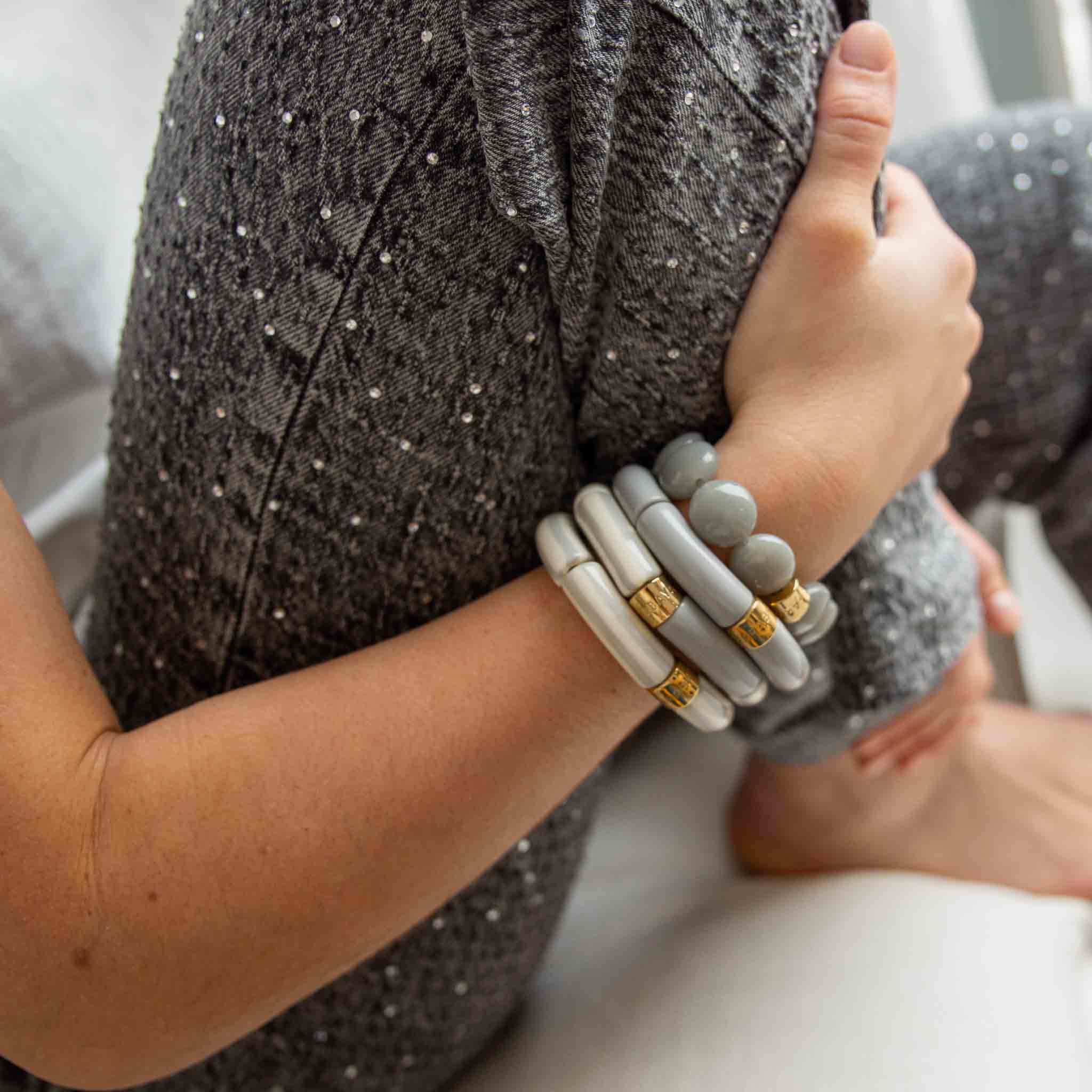 Bracelet Pipoca Brasil Riviera-Cinza Parabaya