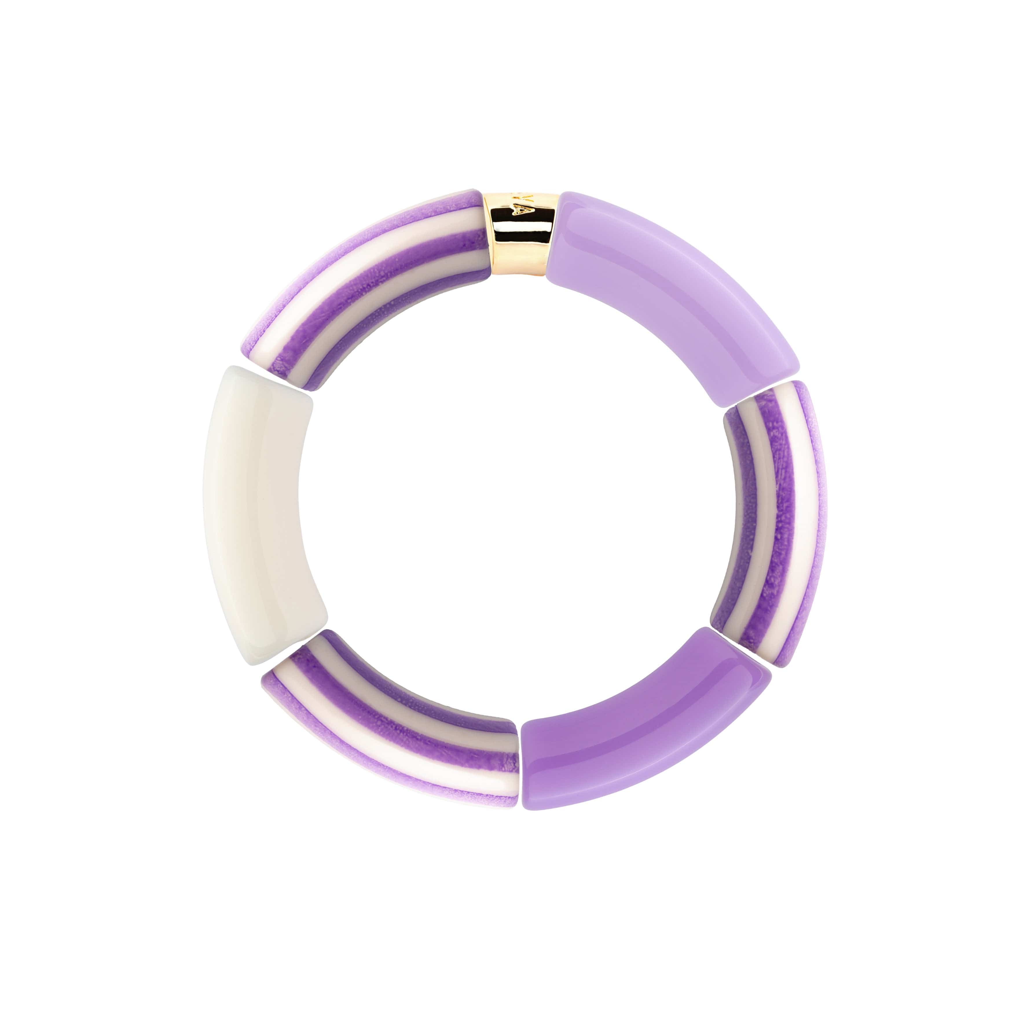 Bracelet Pipoca Brasil Riviera Lila Parabaya