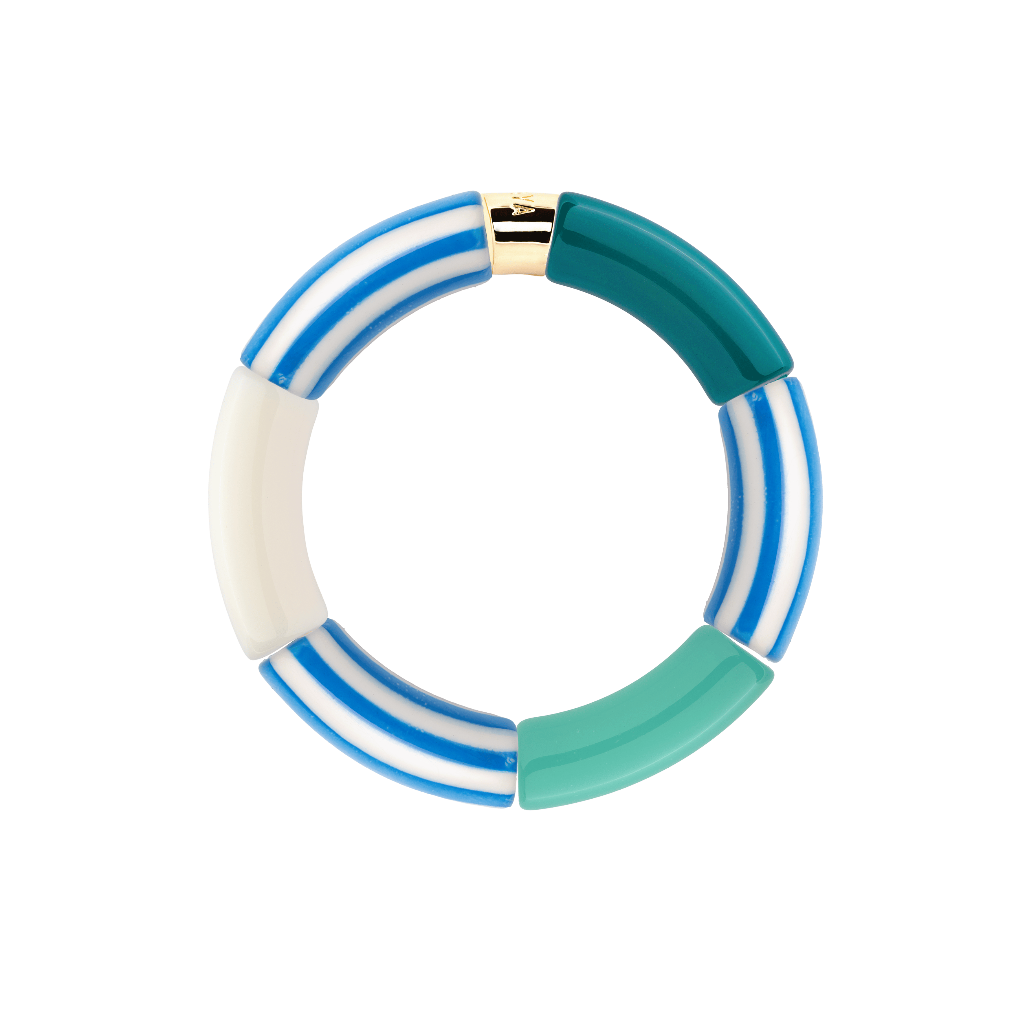 Bracelet Pipoca Brasil Riviera Turquesa Parabaya