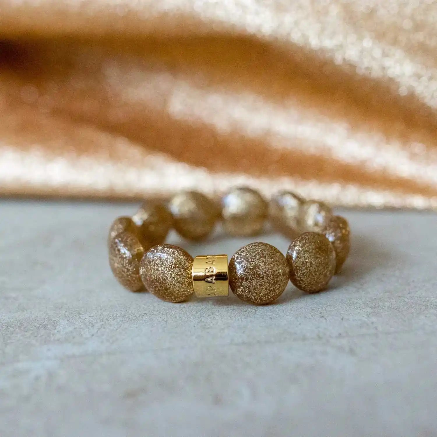 Bracelet Pipoca Festa Dourado Parabaya