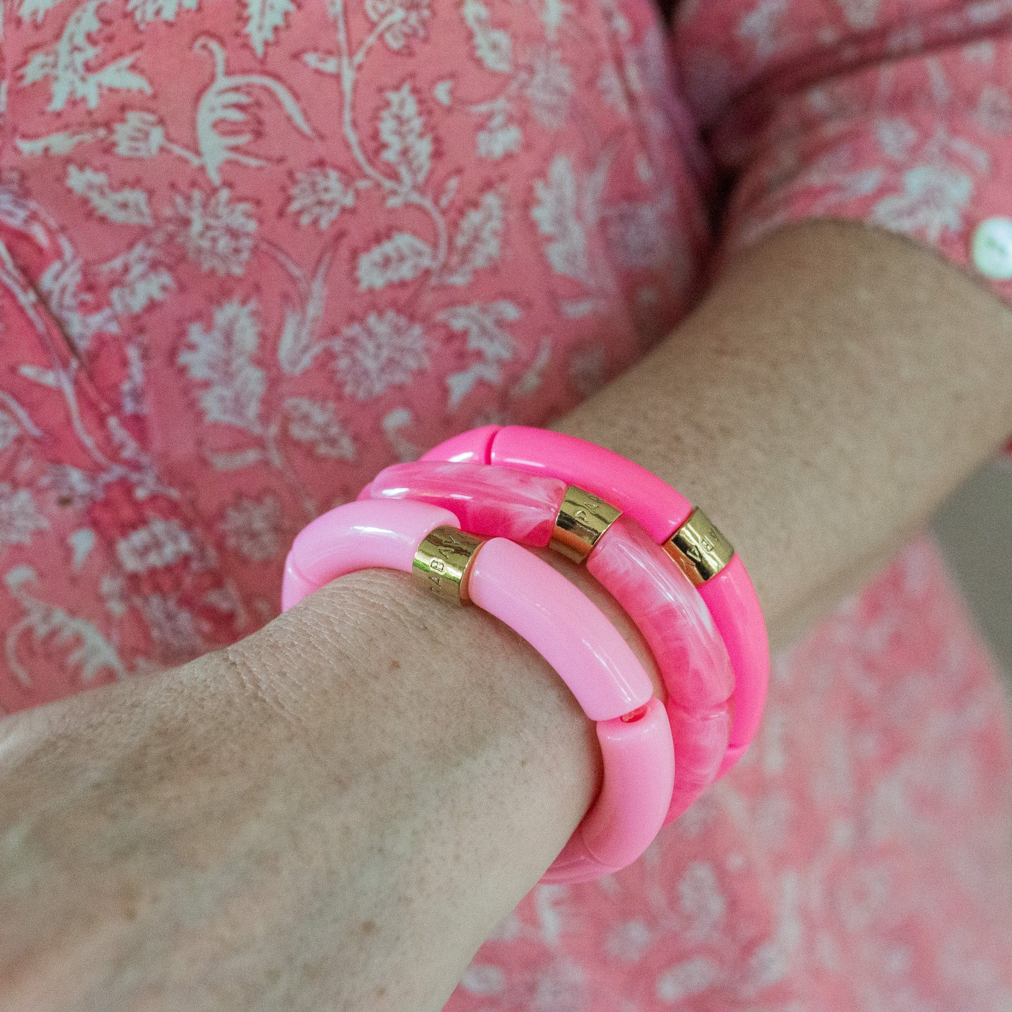 Bracelet Pipoca Flamingo mono Parabaya