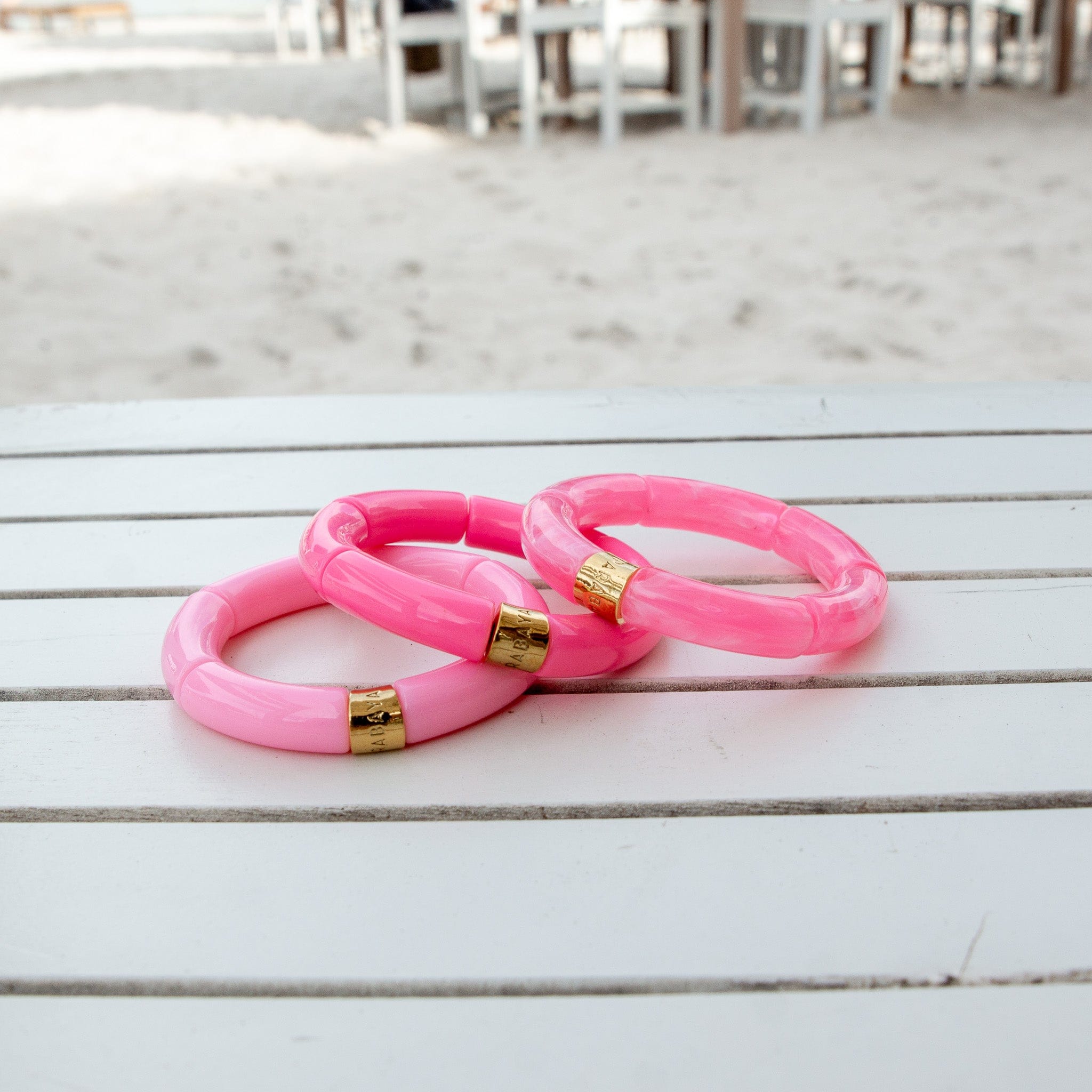 Bracelet Pipoca Flamingo mono Parabaya
