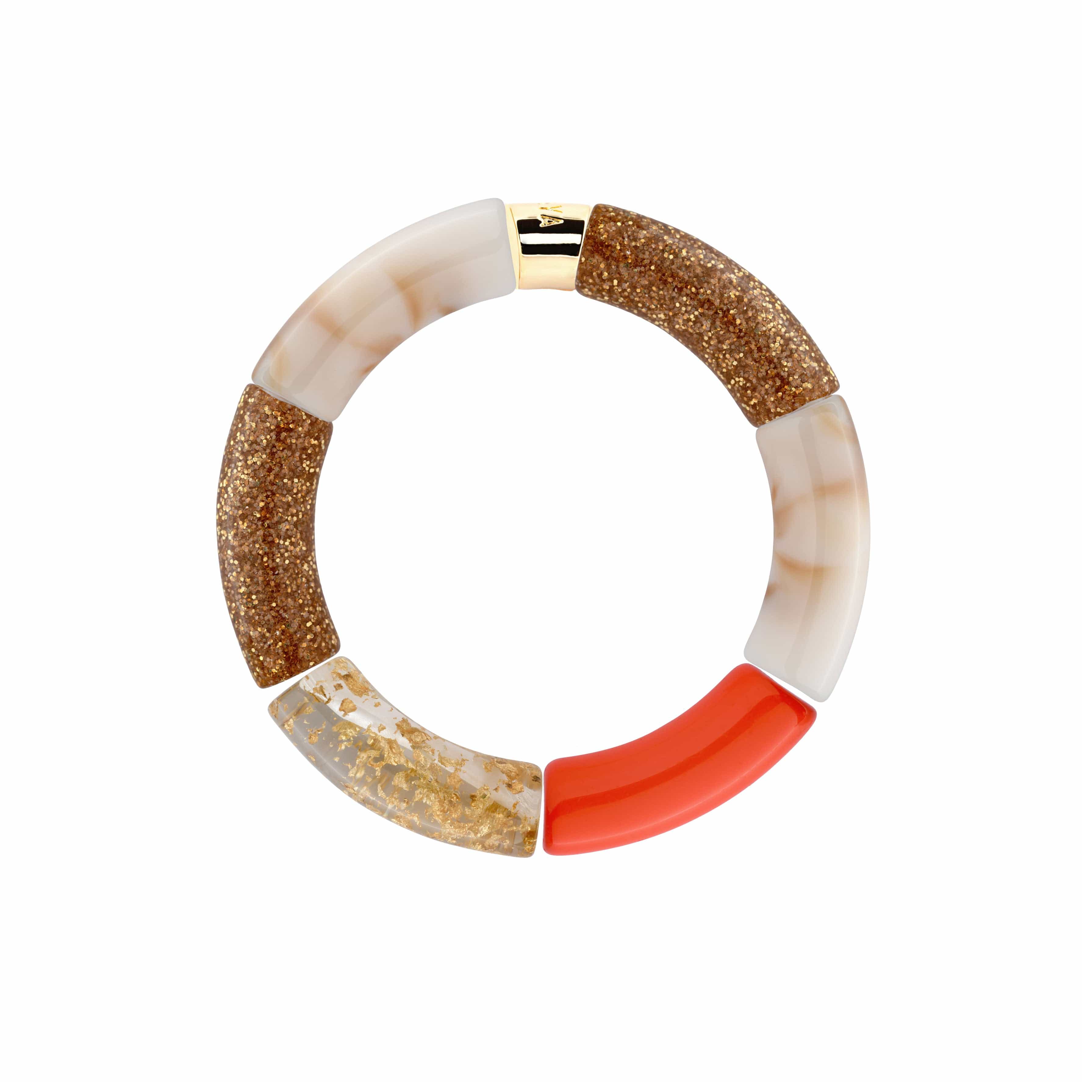 Bracelet Pipoca Tangerina-ouro Parabaya