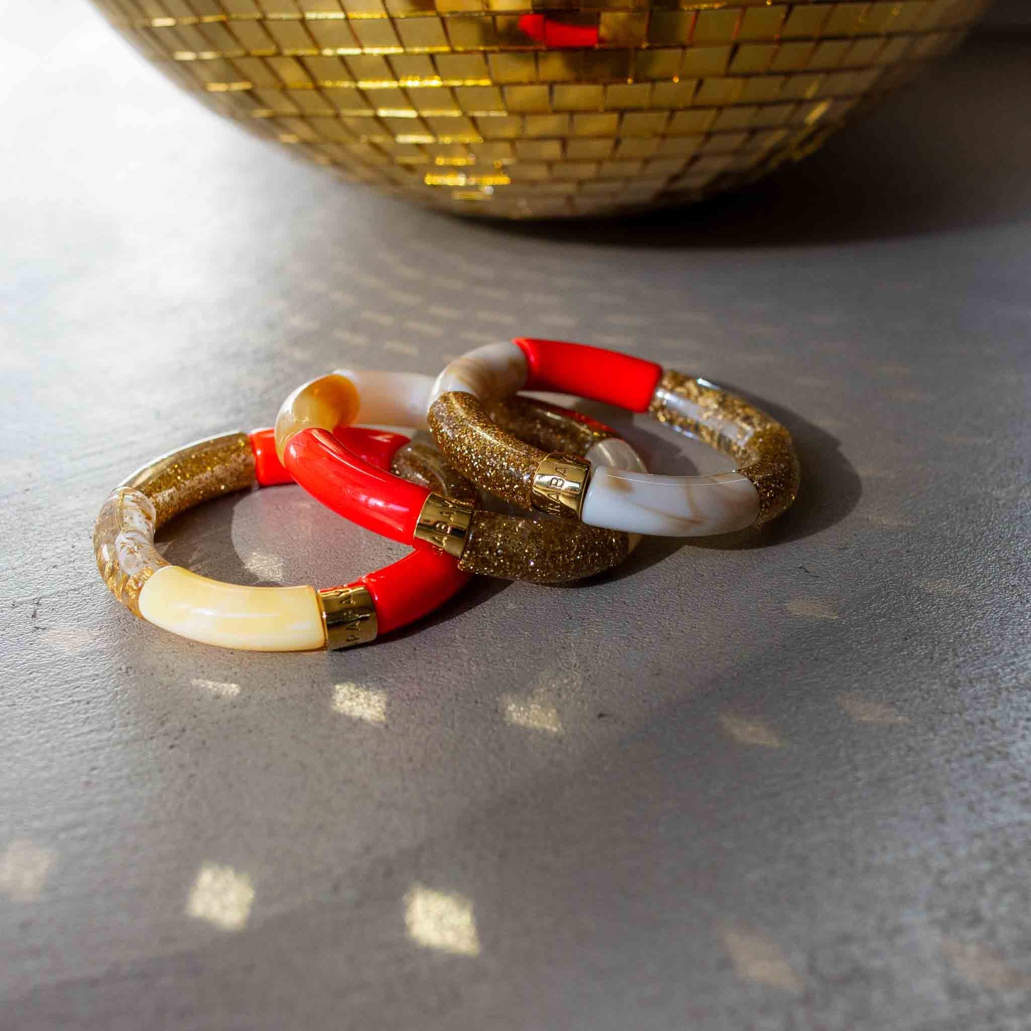 Bracelet Pipoca Tangerina-ouro Parabaya