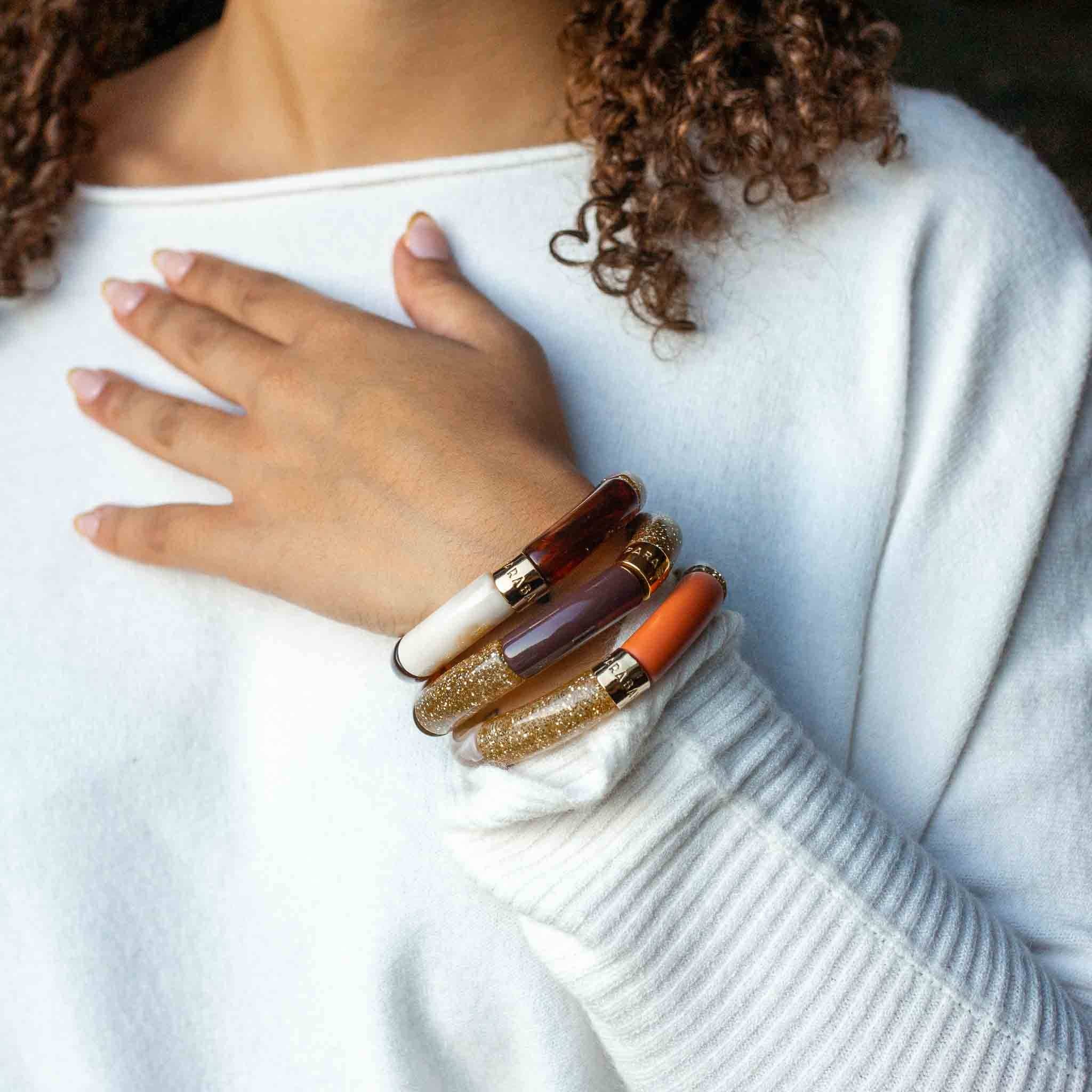 Bracelet pipoca Terra-ouro Parabaya