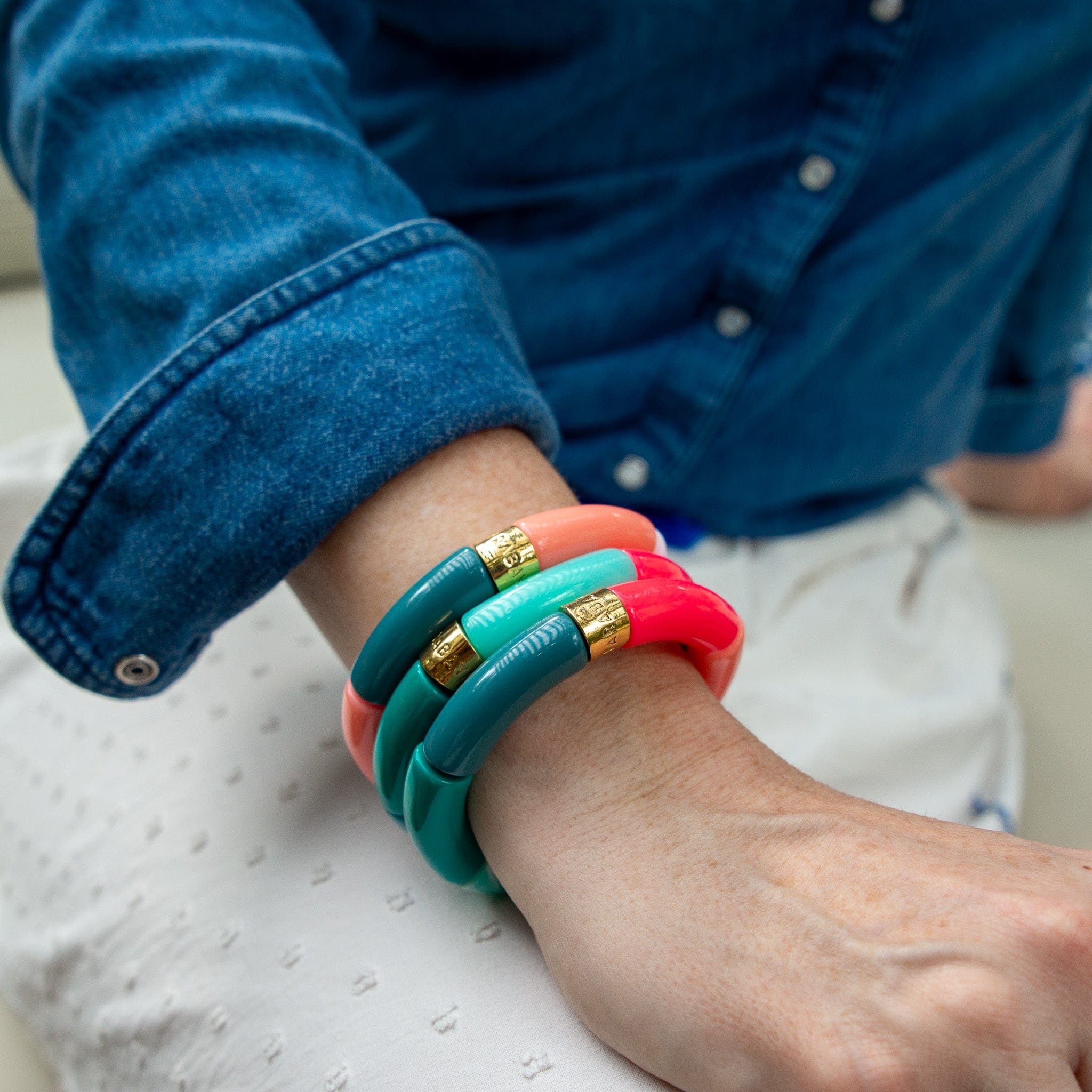 Bracelet Pipoca Turquesa Parabaya