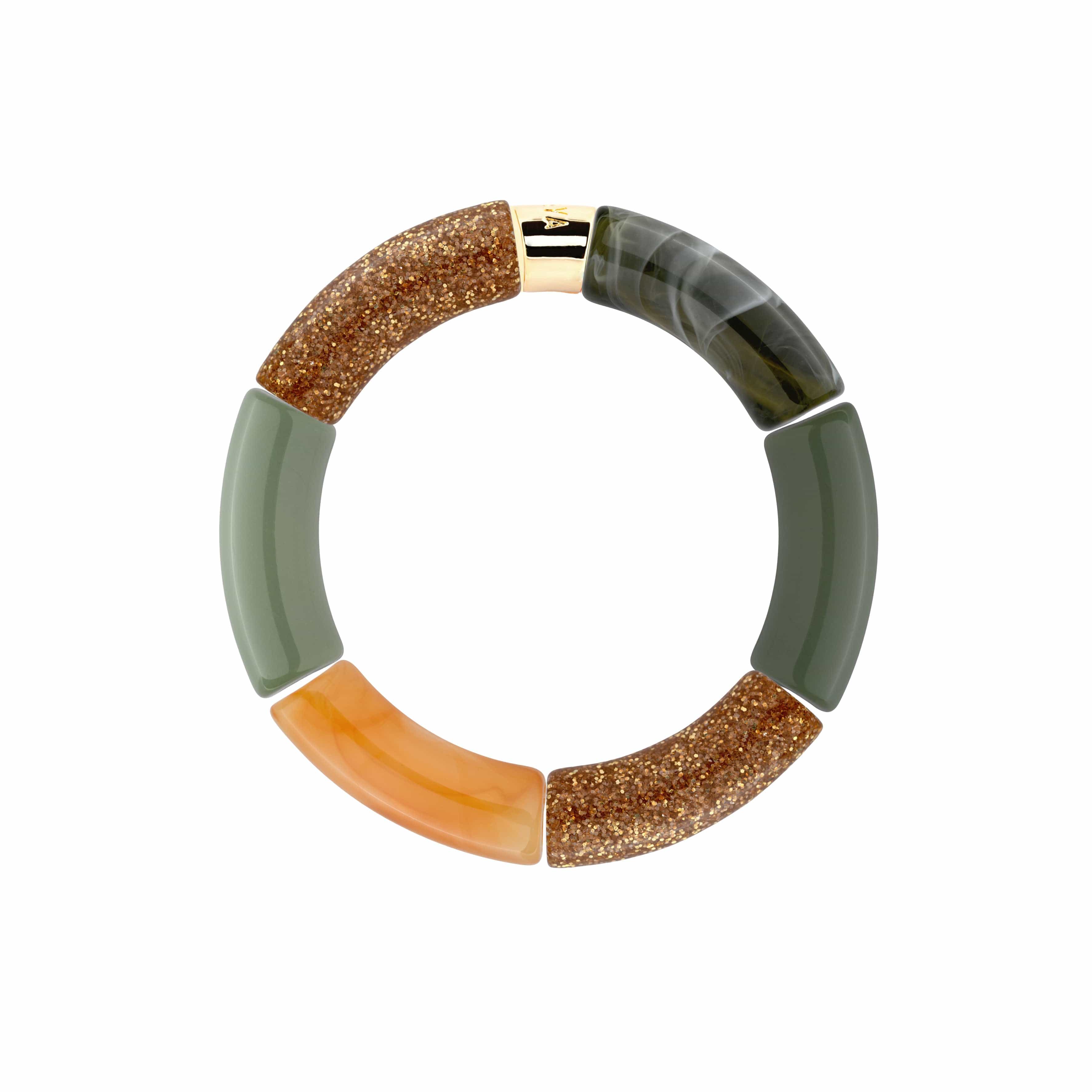 Bracelet Pipoca Verde-ouro Parabaya