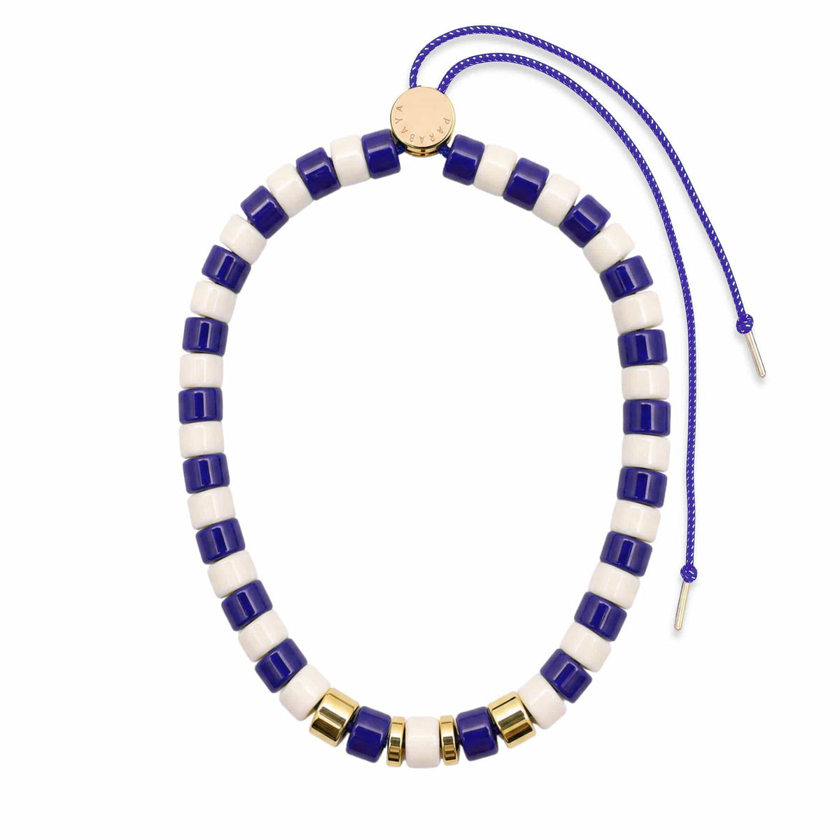 Collier bleu cobalt ivoire femme | Praia Parabaya Parabaya
