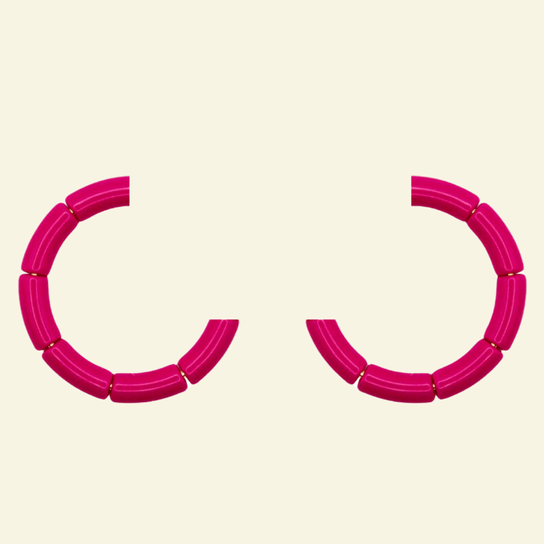 Lot de perles Mix & Match - FUSHIA Parabaya