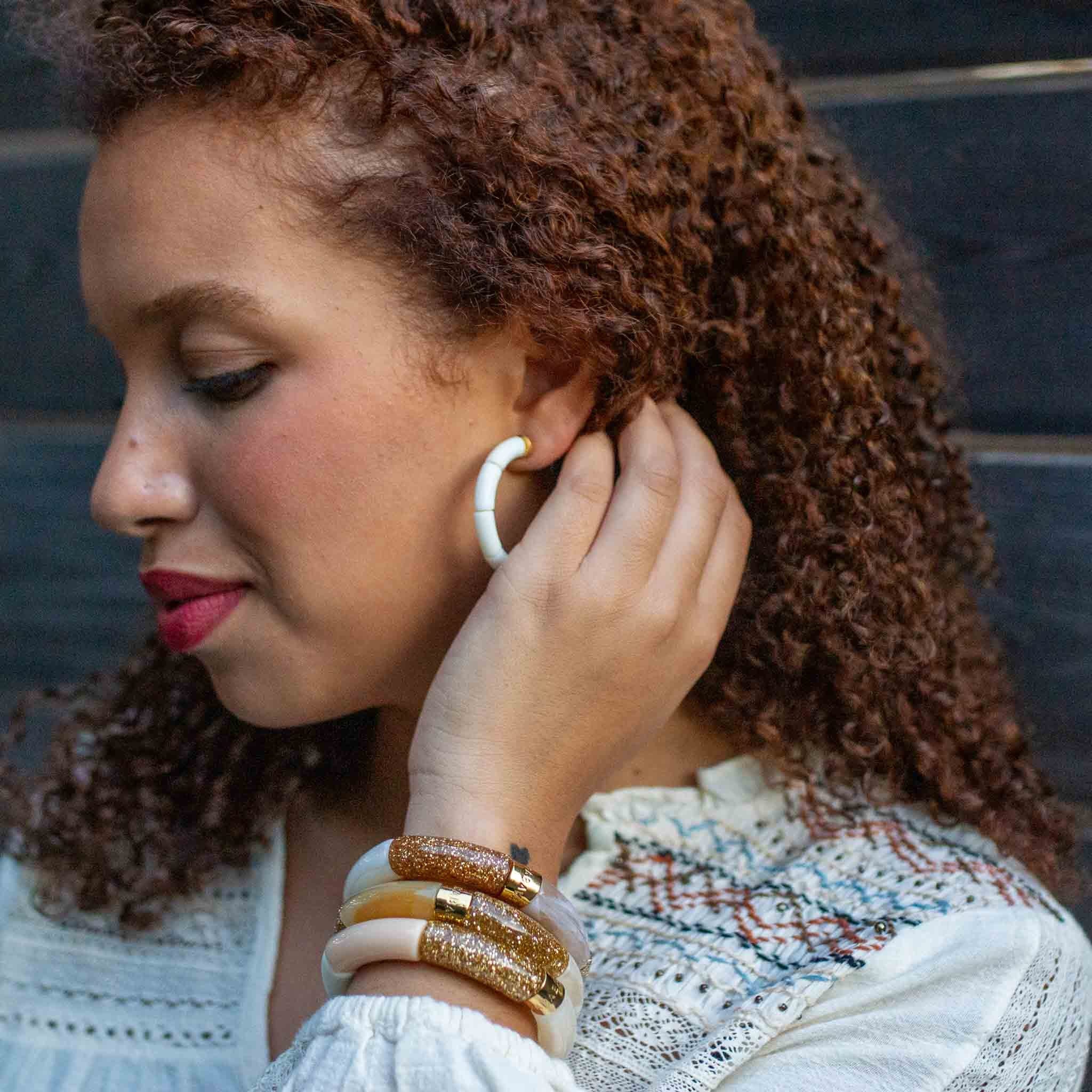 Lot de perles Mix & Match - IVOIRE Parabaya