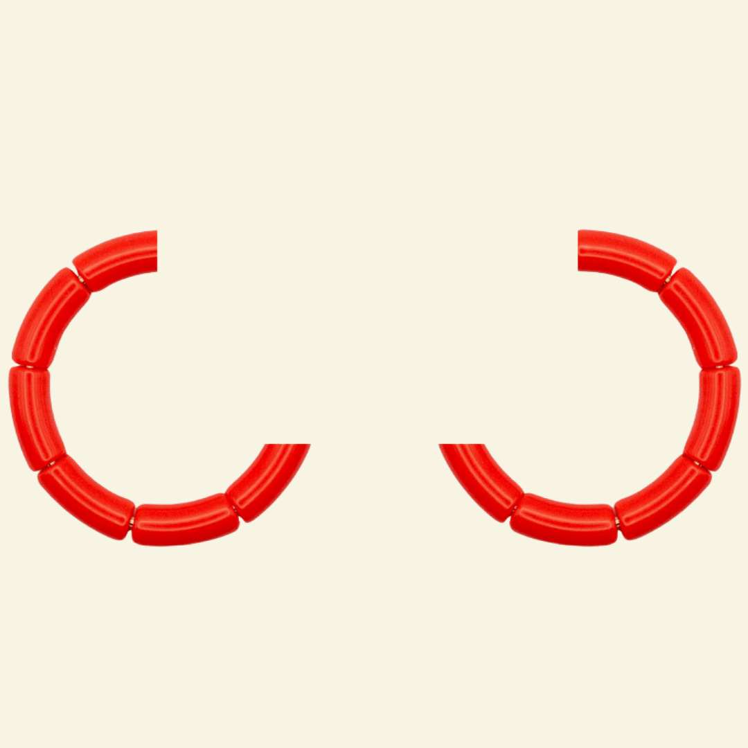 Lot de perles Mix & Match - ORANGE CORAIL Parabaya