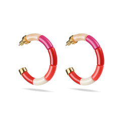 Boucles d'oreilles Bola - VERMELHA