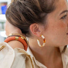 Boucles d'oreilles Bola - CAFÉ Parabaya