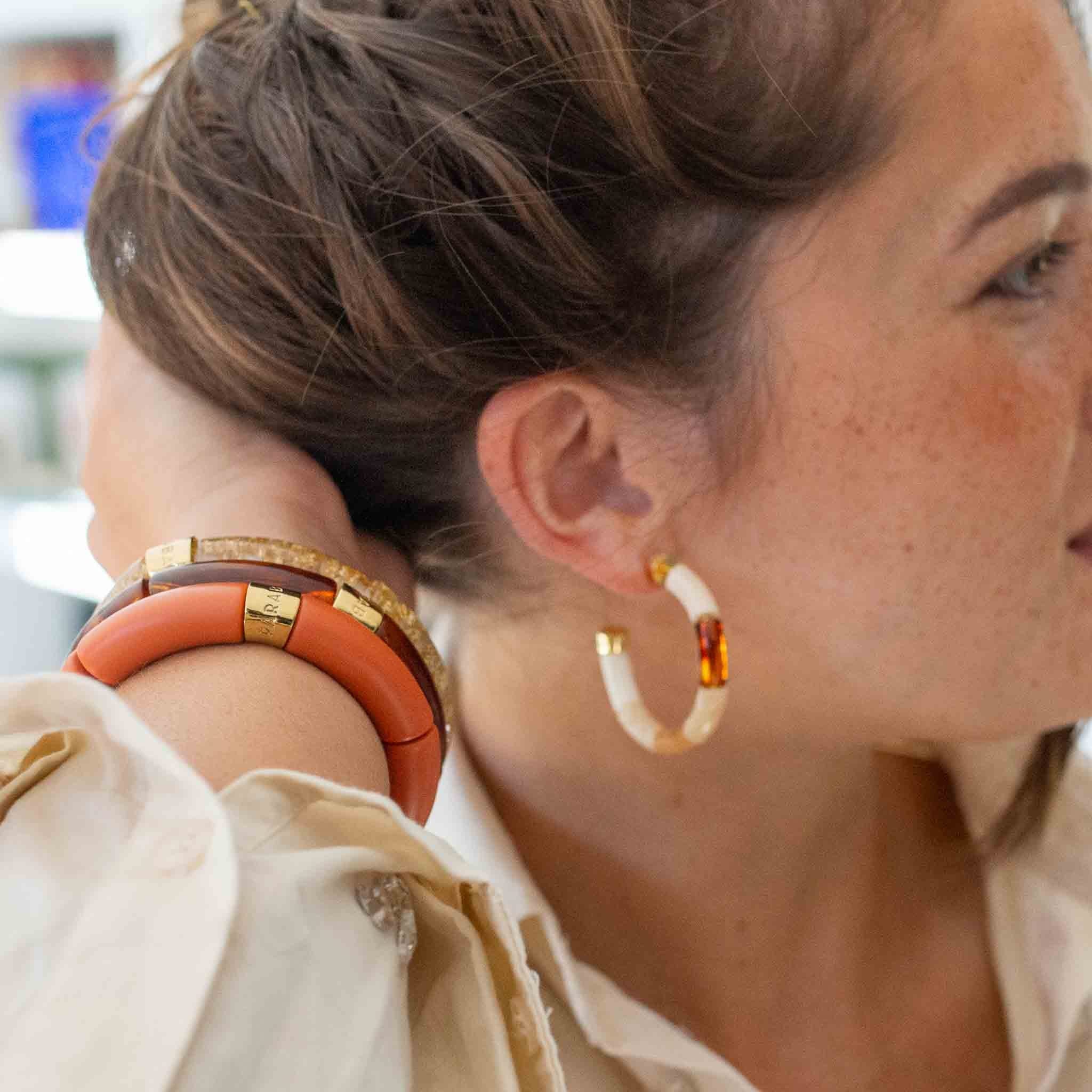 Boucles d'oreilles Bola - CAFÉ Parabaya