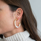 Boucles d'oreilles Bola Creme Parabaya