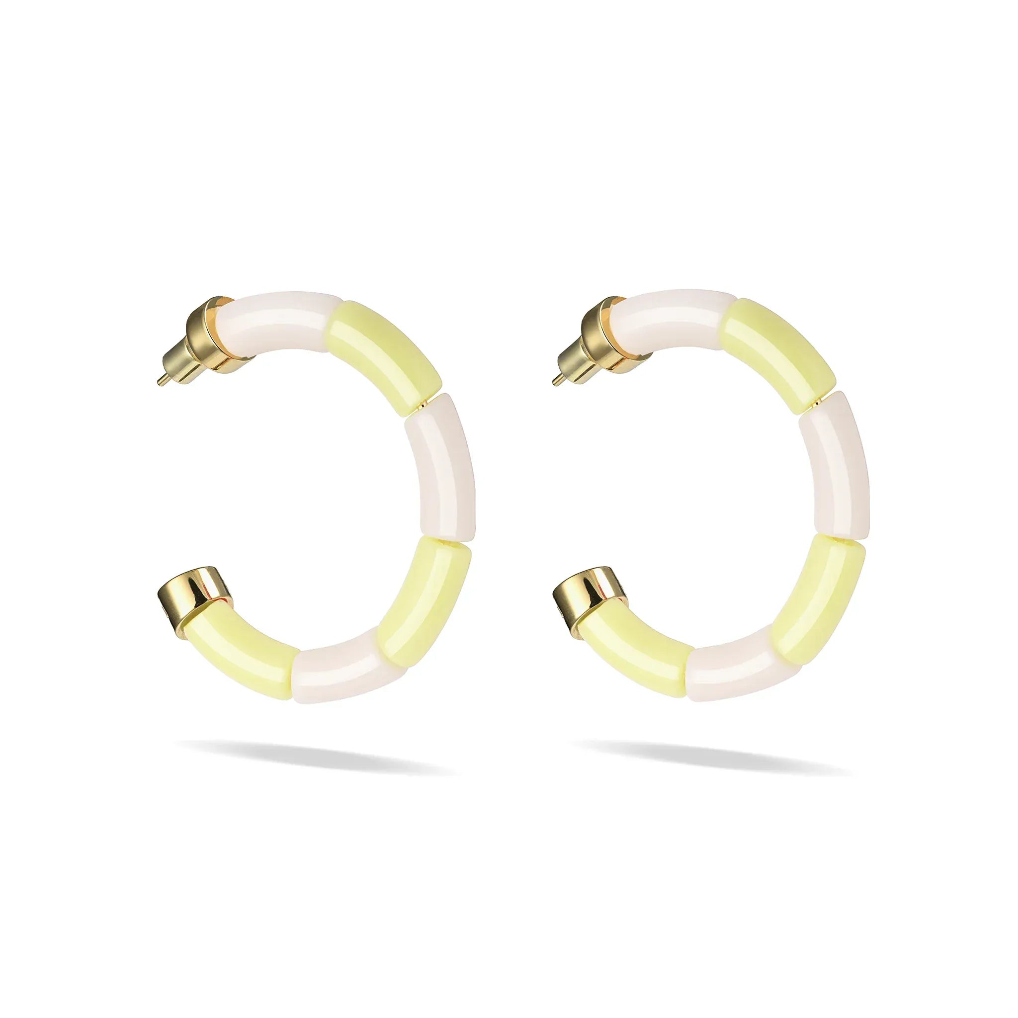 Boucles d'oreilles Bola Riviera Amarelo Parabaya