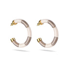 Boucles d'oreilles Bola Riviera Cinza Parabaya