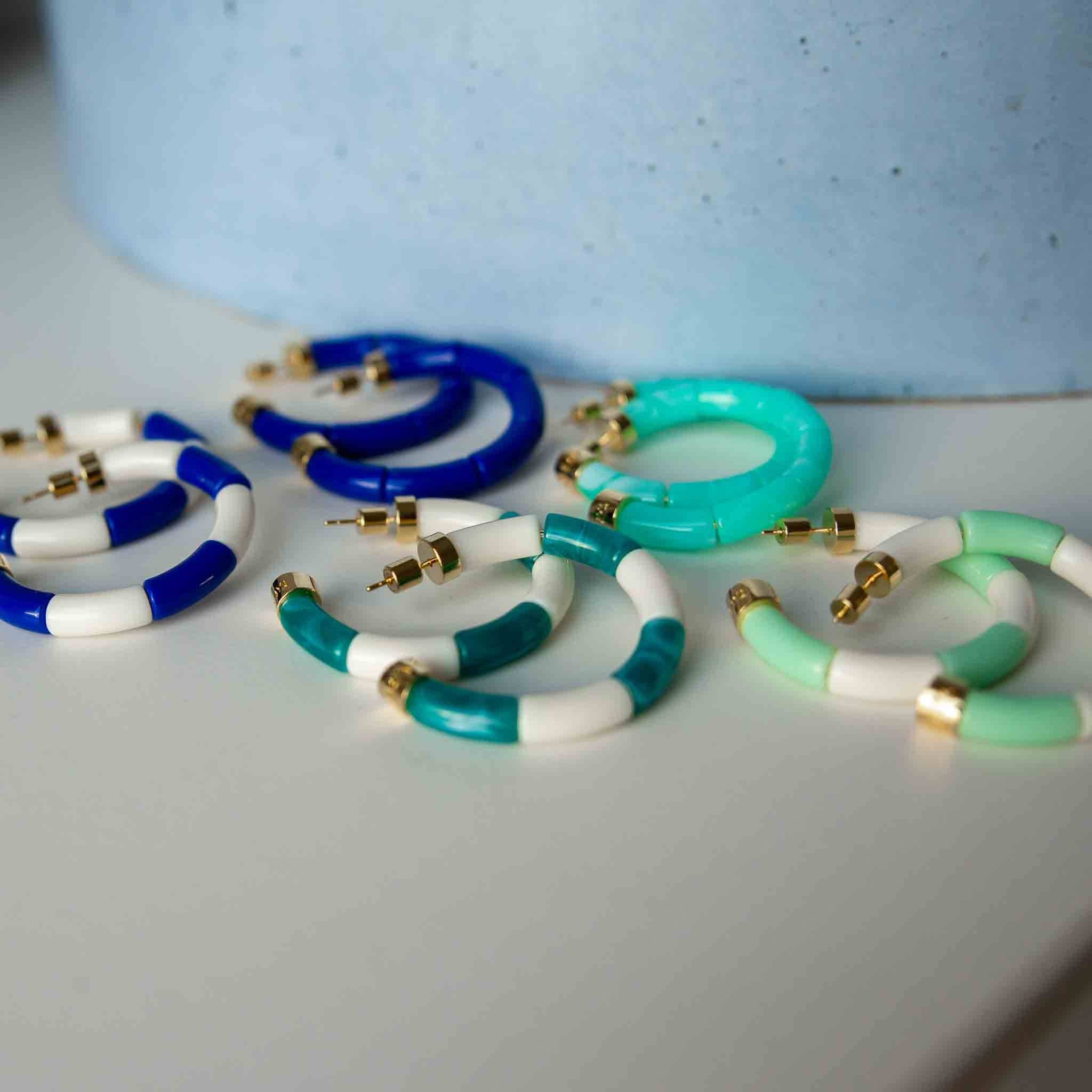 Boucles d'oreilles Bola Riviera Lagon Parabaya