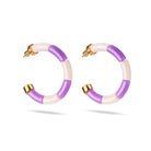 Boucles d'oreilles Bola Riviera Lila Parabaya