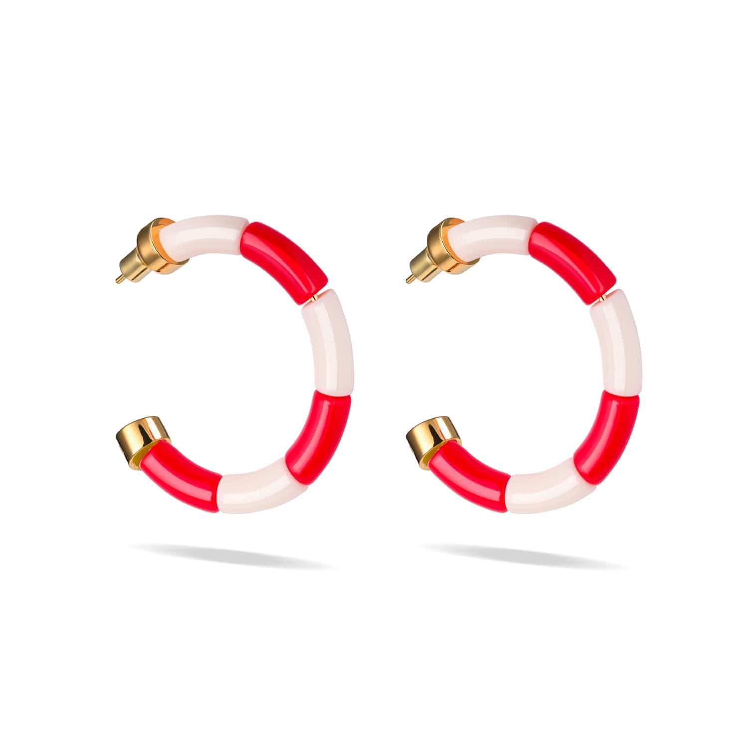 Boucles d'oreilles Bola Riviera Magenta Parabaya