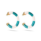 Boucles d'oreilles Bola Riviera Turquesa Parabaya