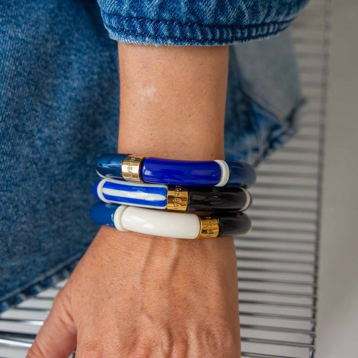 Bracelet bleu cobalt femme | Pipoca Cobalt Parabaya Parabaya