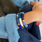 Bracelet bleu cobalt femme | Pipoca Cobalt Parabaya Parabaya
