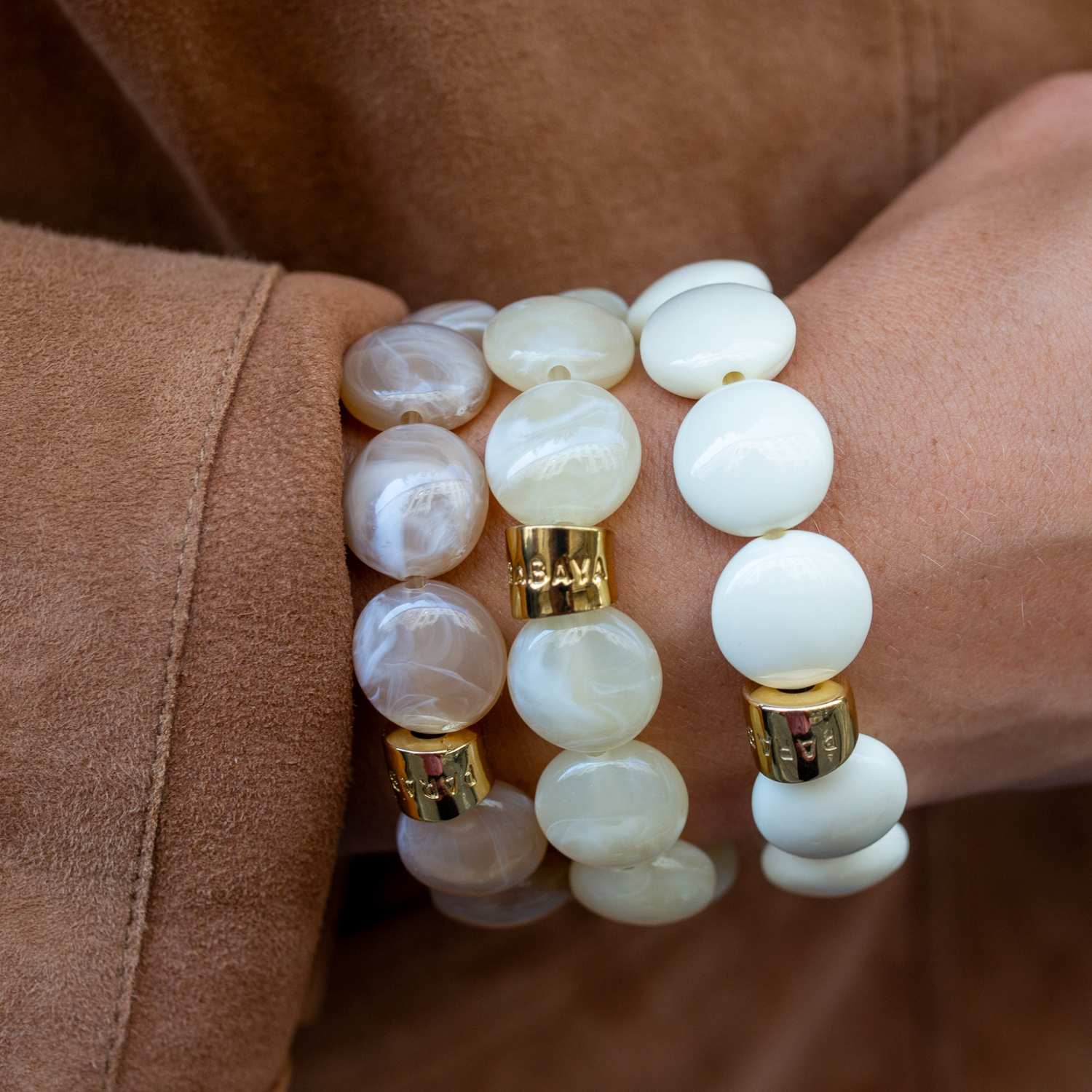 Bracelet Bombom Creme Parabaya