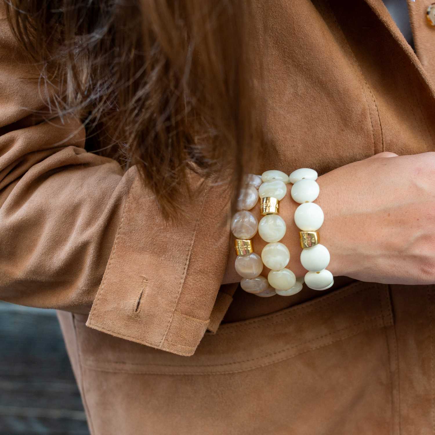 Bracelet Bombom Creme Parabaya